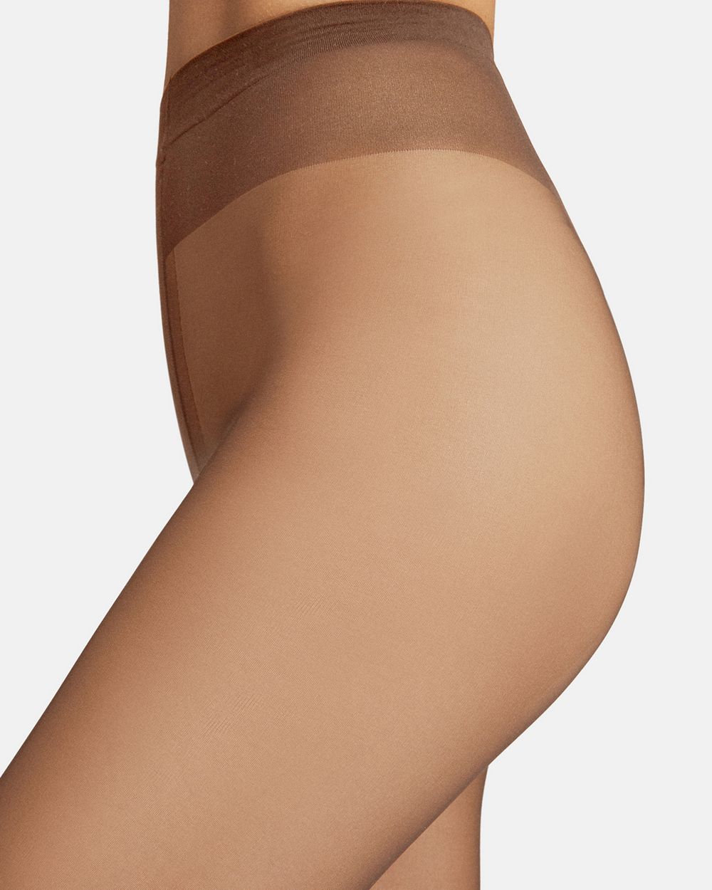Wolford Individual 10 Sheer Tights in brown