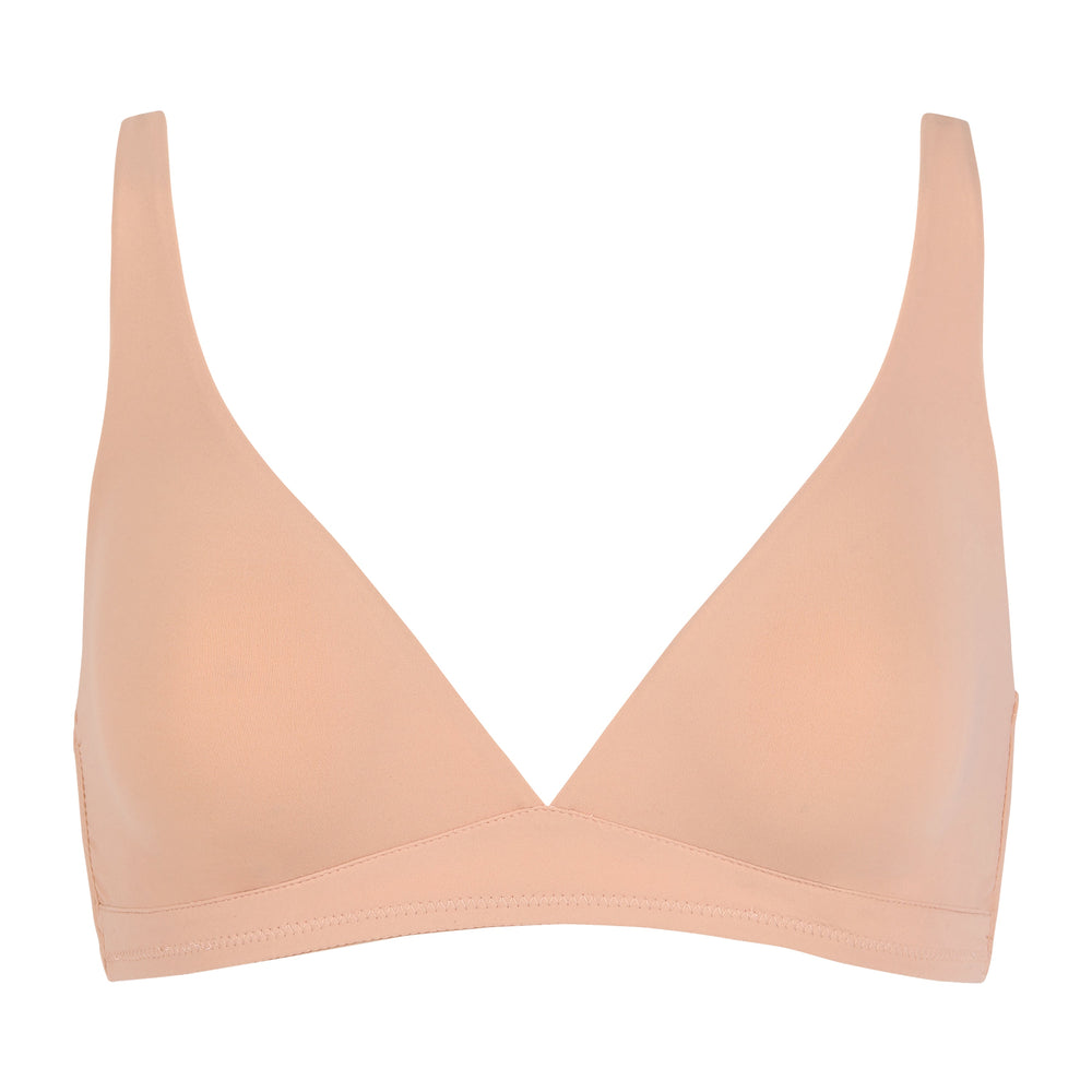 🌿BIO -B1 Organic Cotton Wireless Bralette in black | huit-lingerie