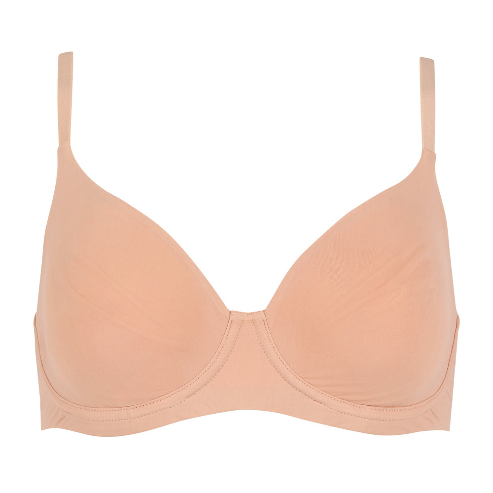 🌿BIO -B20 - Organic Cotton Underwire Bra - Black in black | huit-lingerie