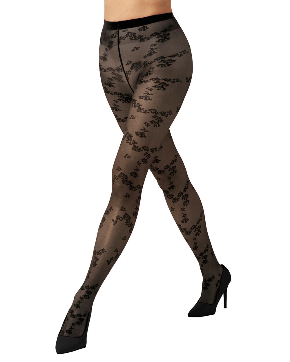 Wolford Floret Tight in black