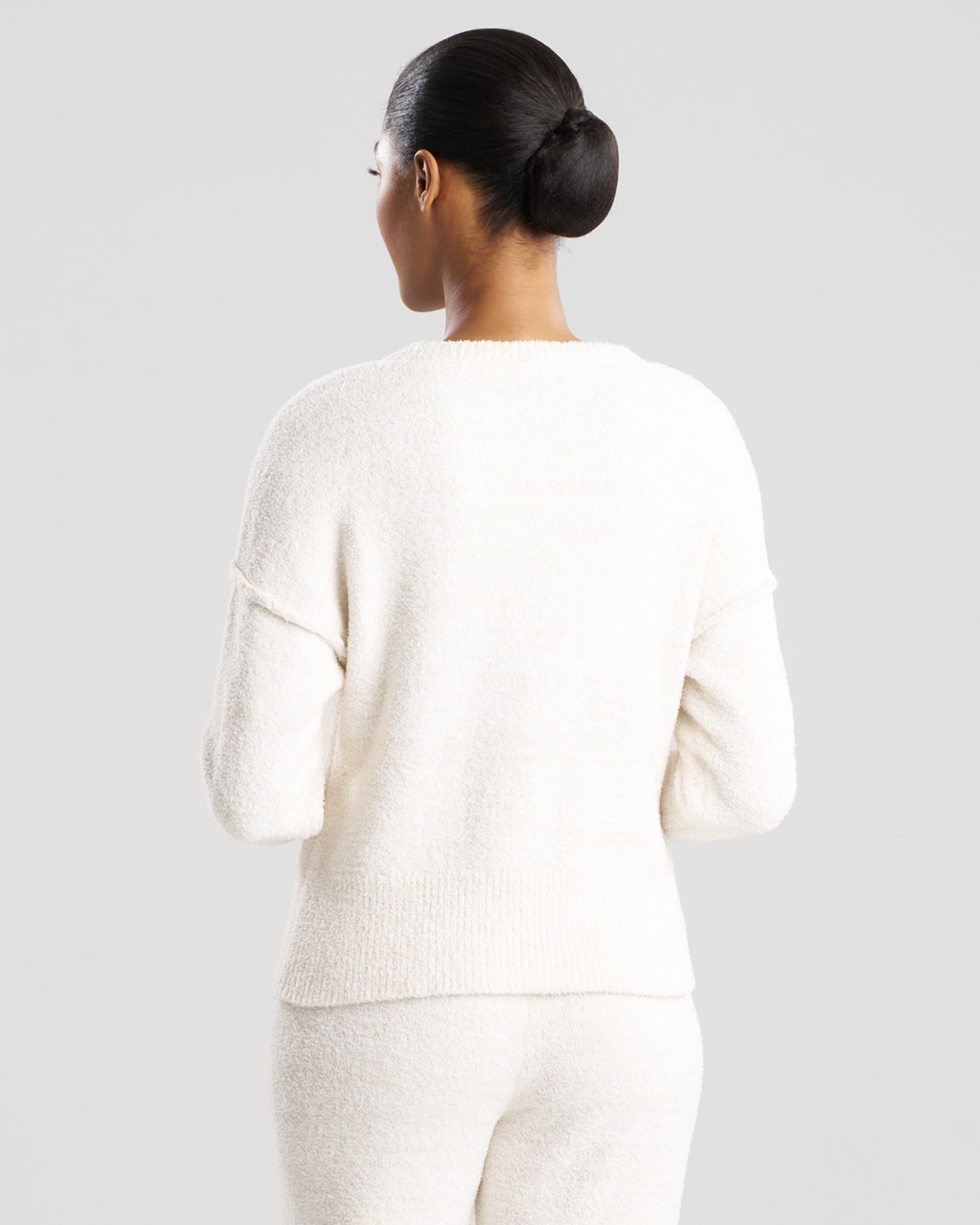 Natori Cozy Luxe Longsleeve Top in white