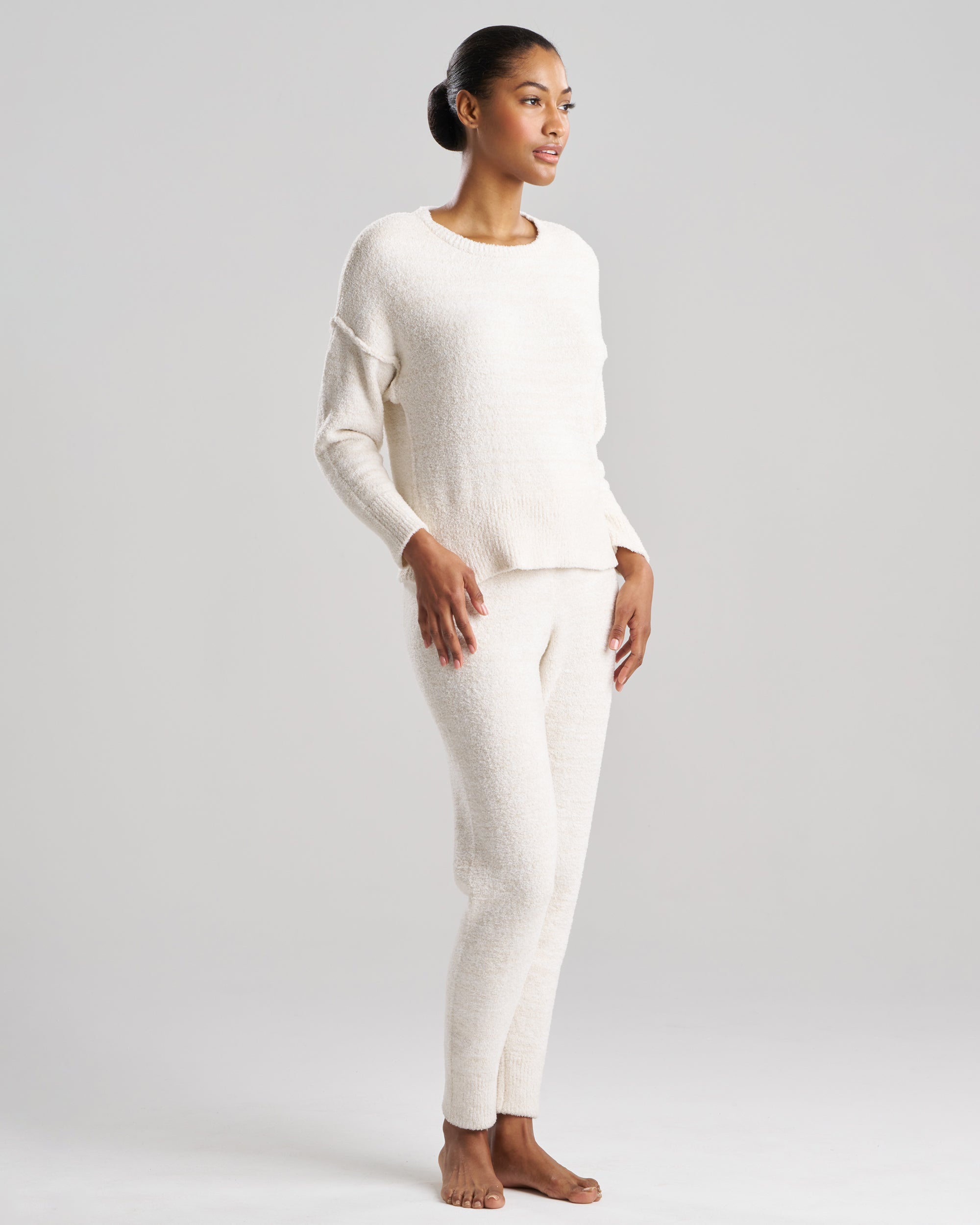 Natori Cozy Luxe Jogger in white
