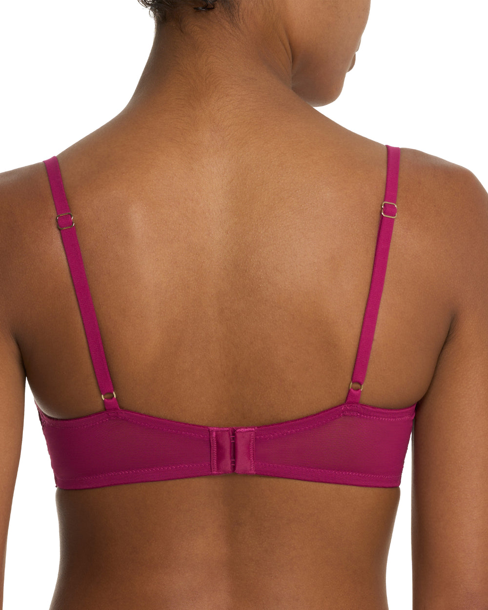 Natori Peony Unlined Underwire Bra in red