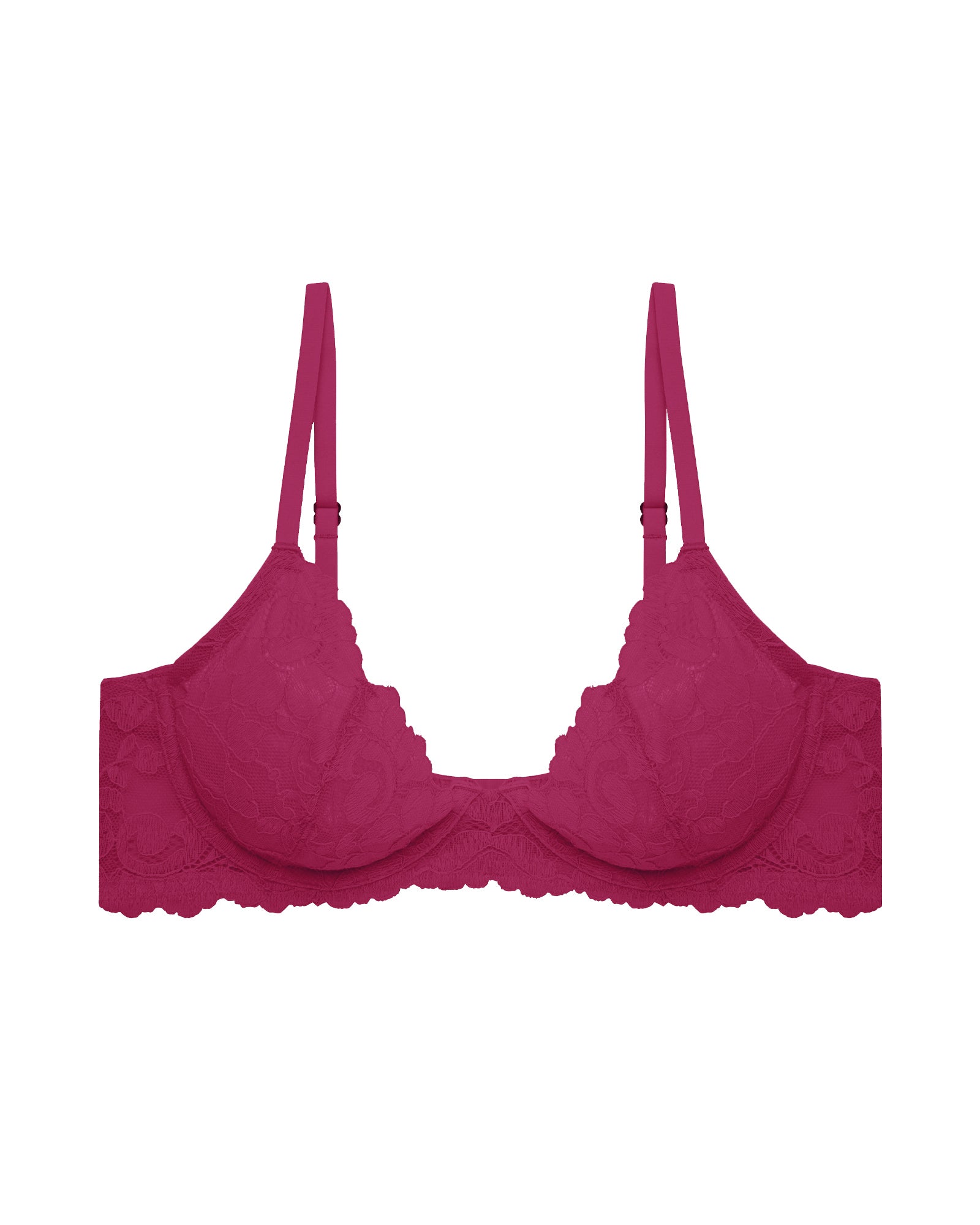 Natori Peony Unlined Underwire Bra in red