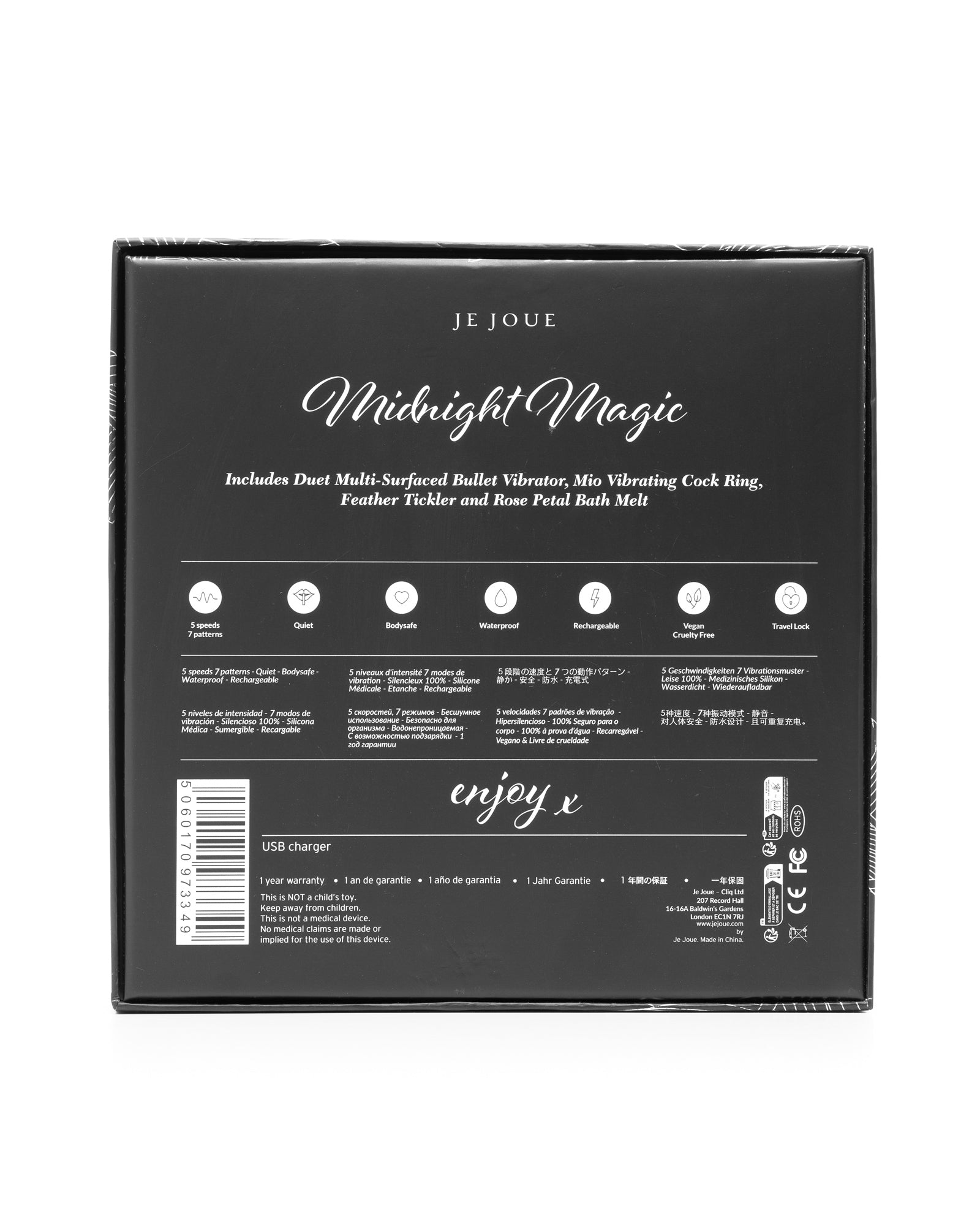 Je Joue Midnight Magic Couples Kit in black