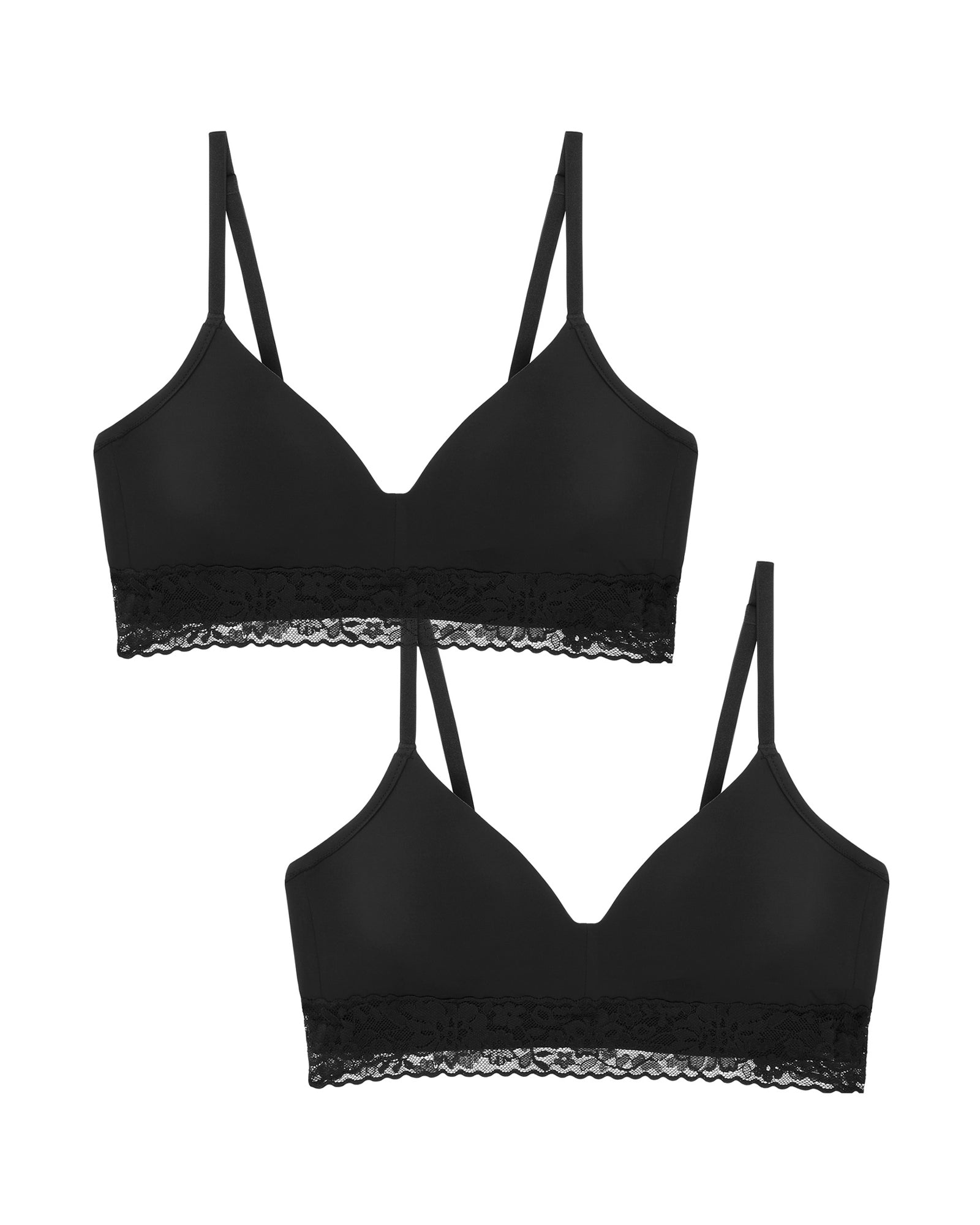 Journelle Molded Wireless 2 Pack in black