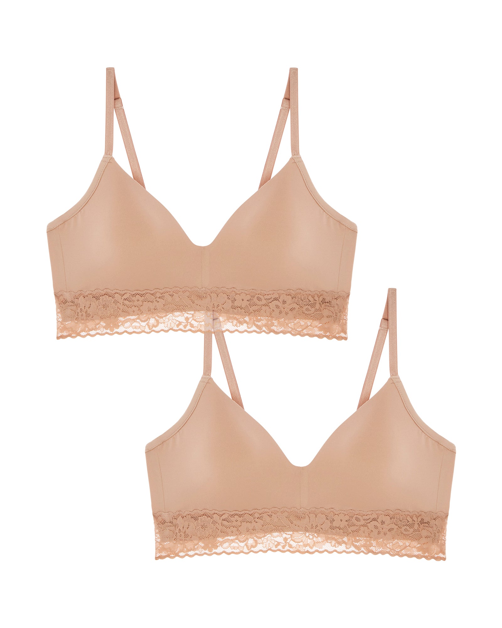 Journelle Molded Wireless 2 Pack in beige