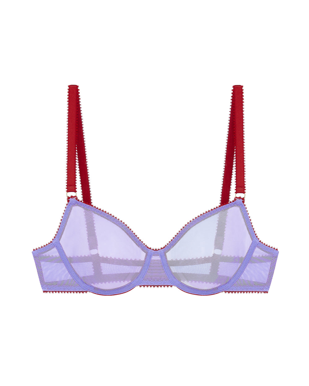 Dora Larsen Hallie Clean Tulle Underwire Bra in purple