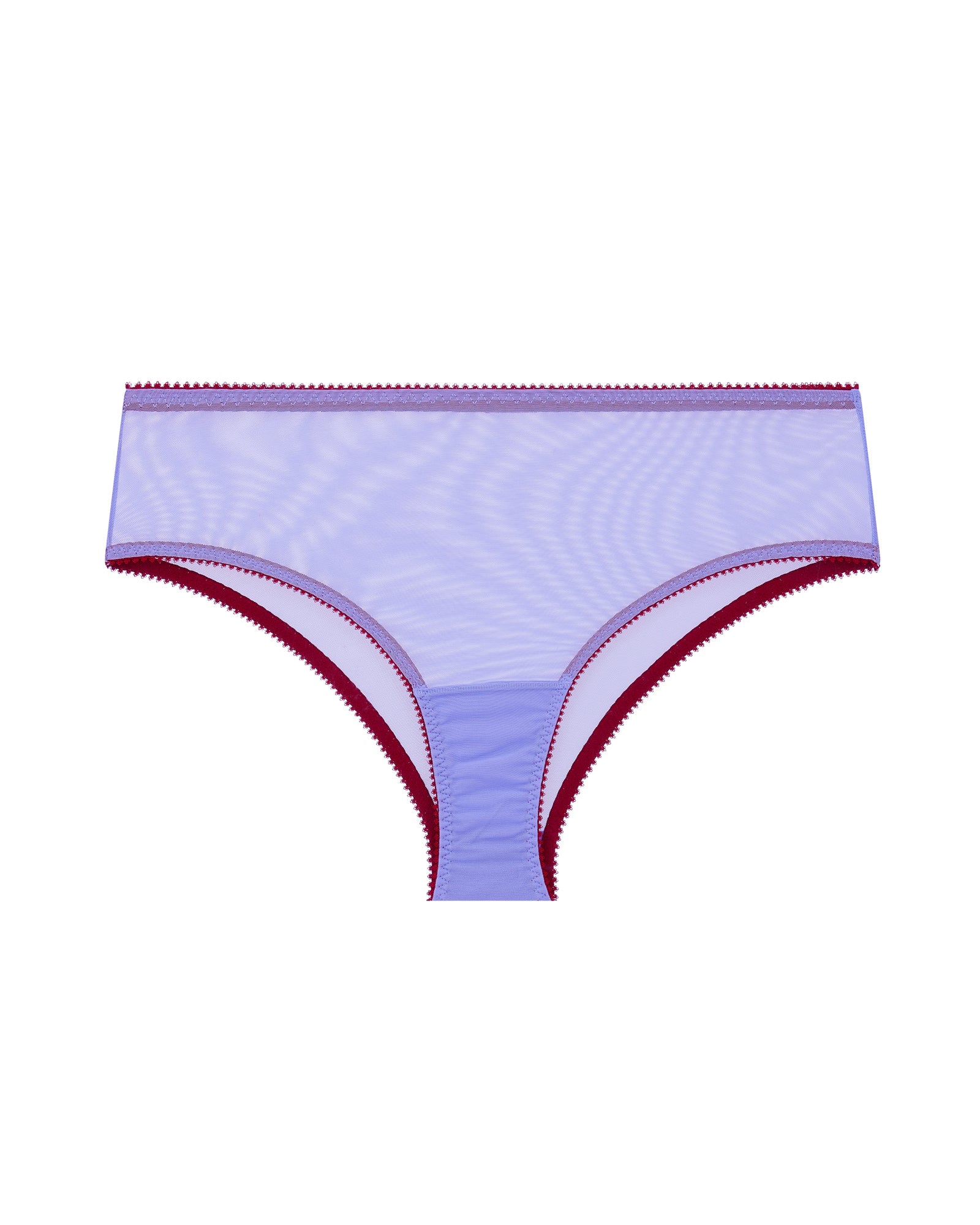 Hallie Clean Tulle Highwaist Knicker In Purple | Journelle