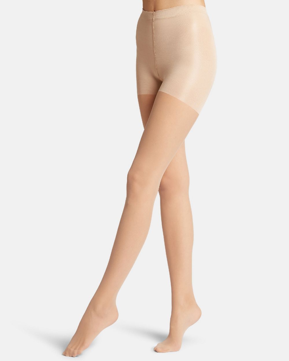 Wolford Individual 10 Soft Control Top Tights in beige