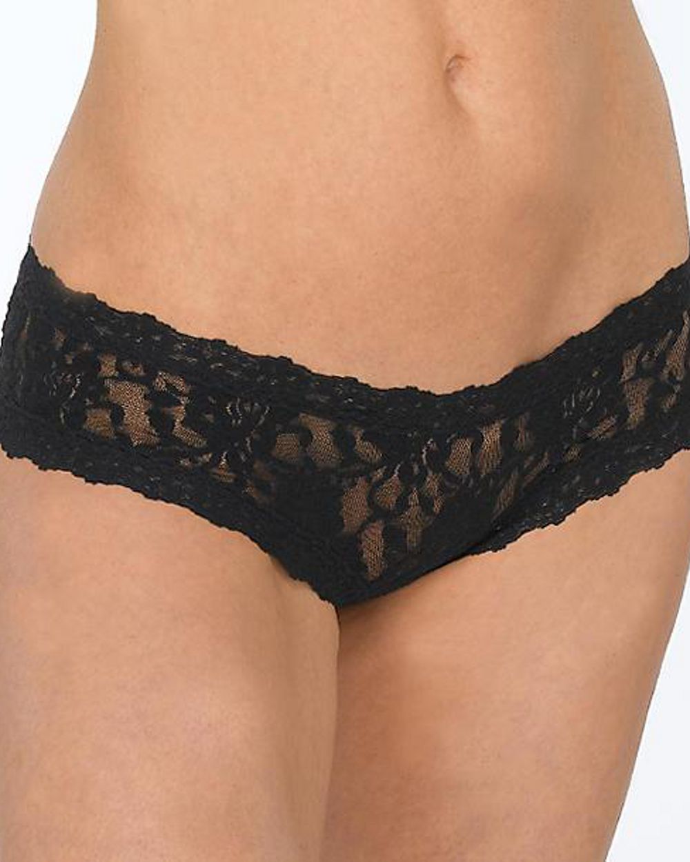 Hanky Panky Open Crotch Cheeky Hipster in black