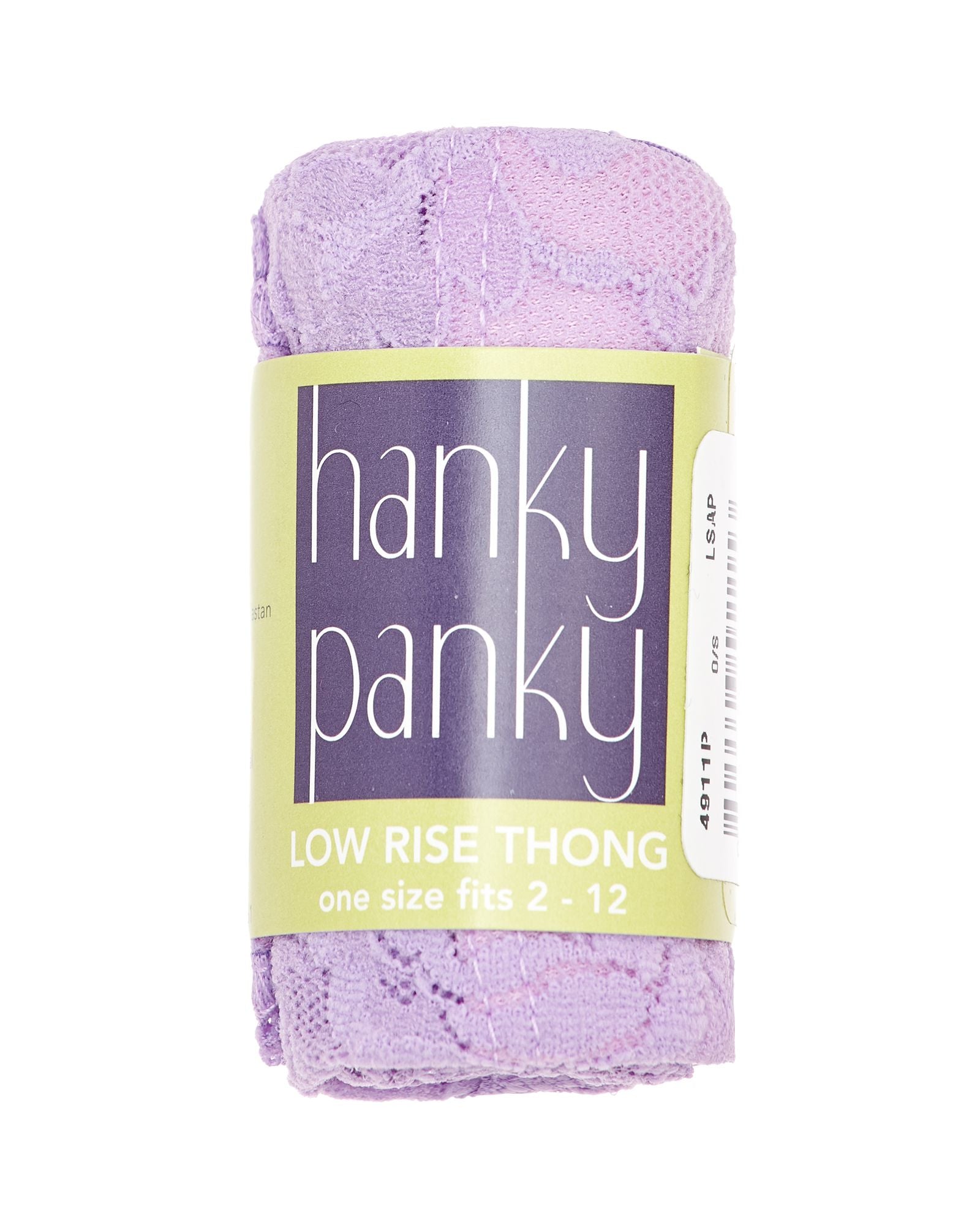 Hanky Panky Signature Lace Low-Rise Thong (Rolled) in purple