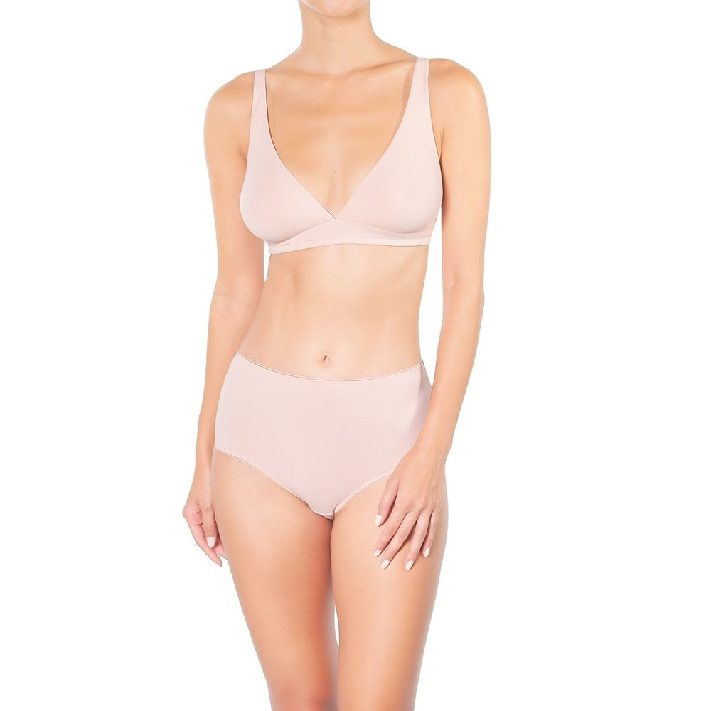 ☁️ FOS-B1-Lightweight Microfiber - Wireless Bralette in pink | huit-lingerie