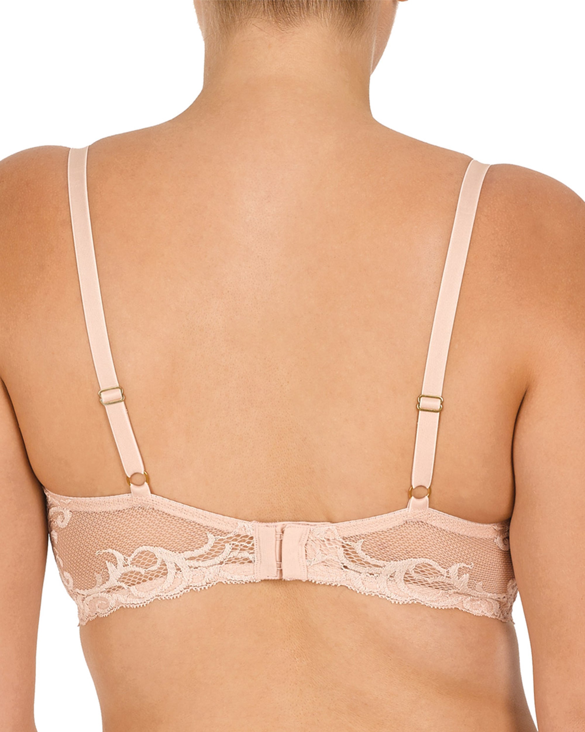 Natori Feathers Contour Plunge Bra in pink