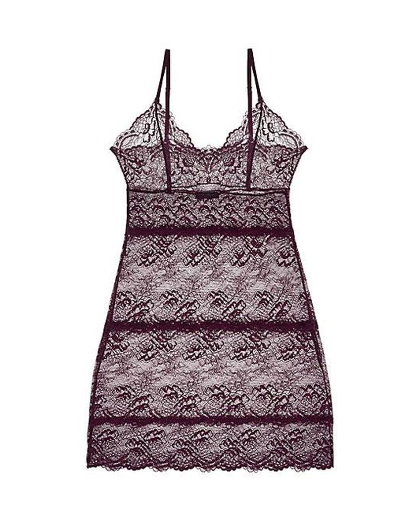 Samantha Chang All Lace Full Slip in purple