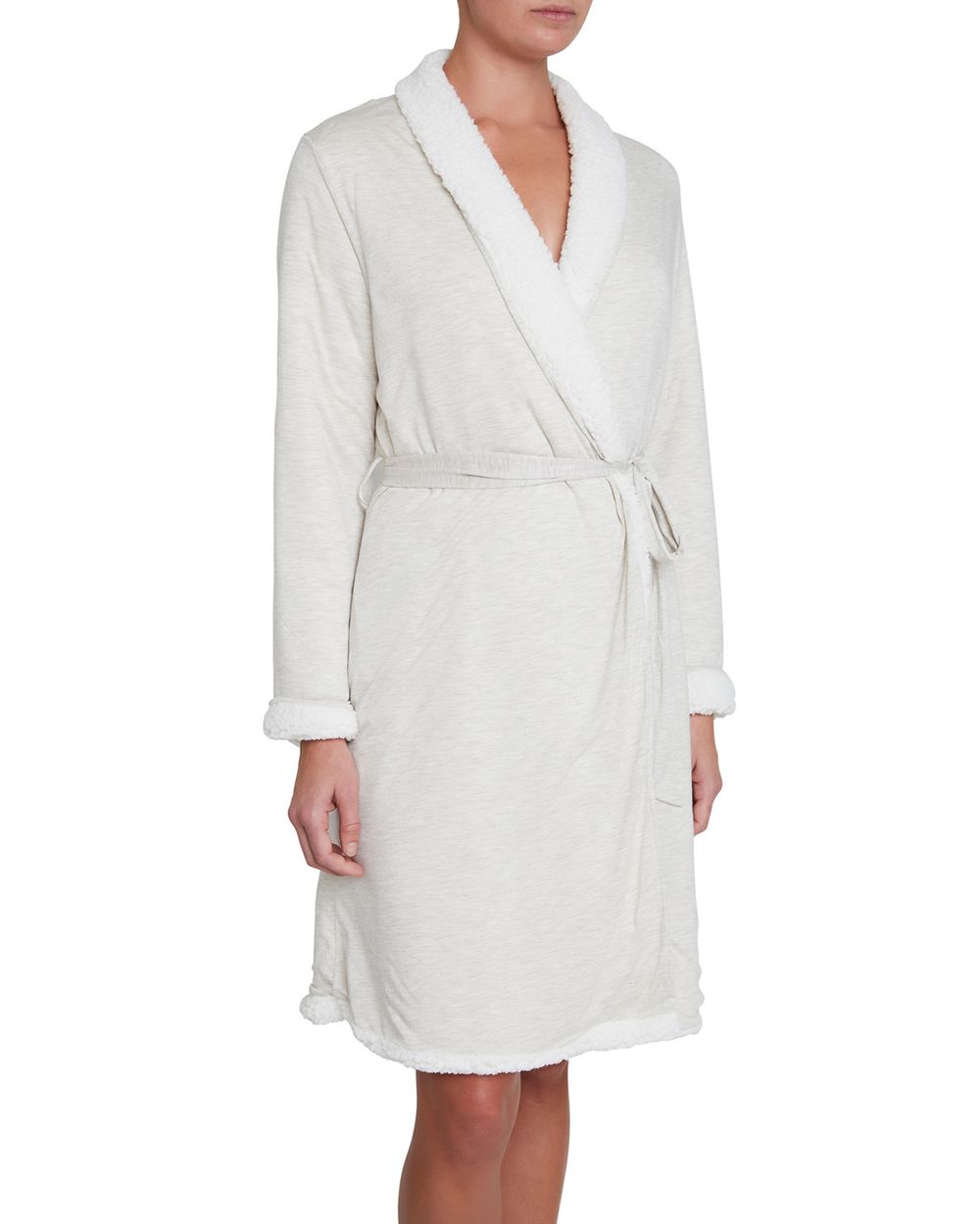 Eberjey Alpine Chic Classic Robe in gray