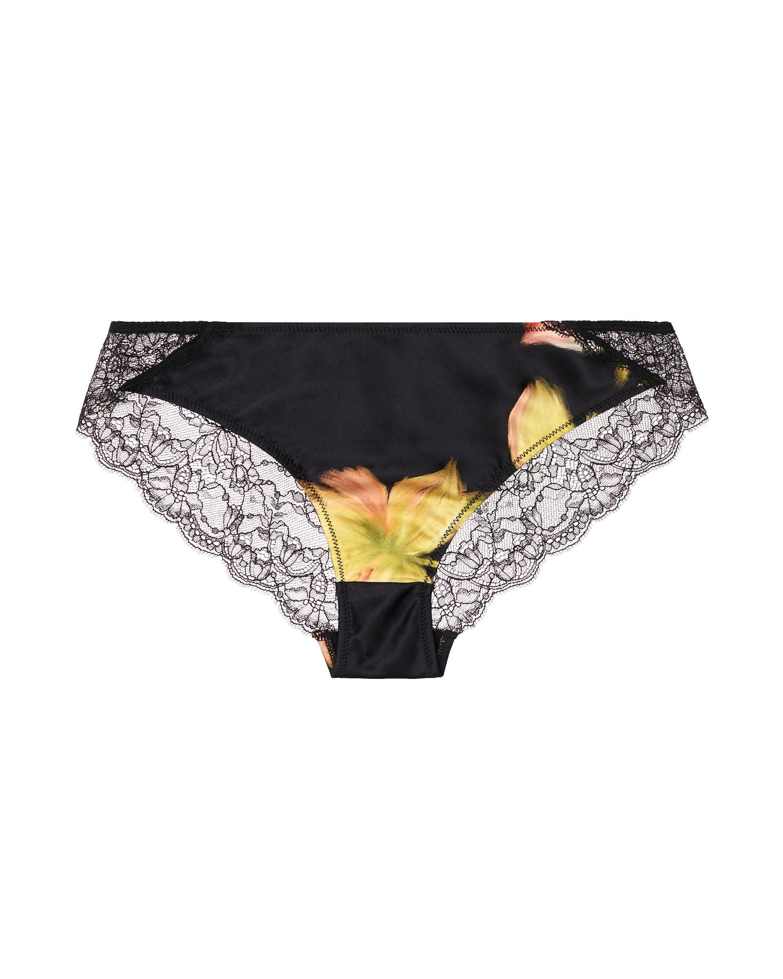 Samantha Chang French Leavers Lace Eloise Brief in black
