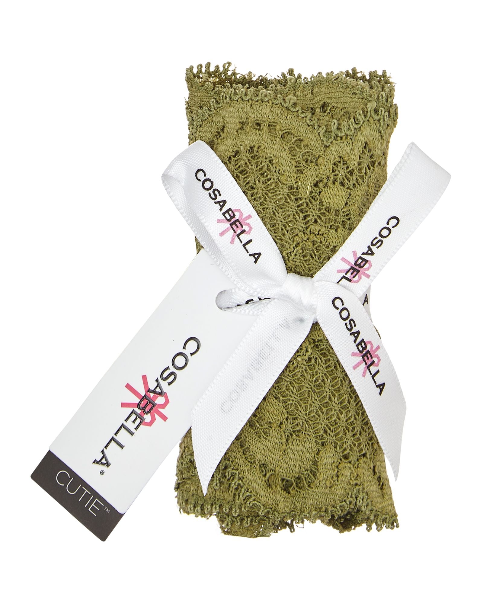 Cosabella Never Say Never Cutie Low Rise Thong in green