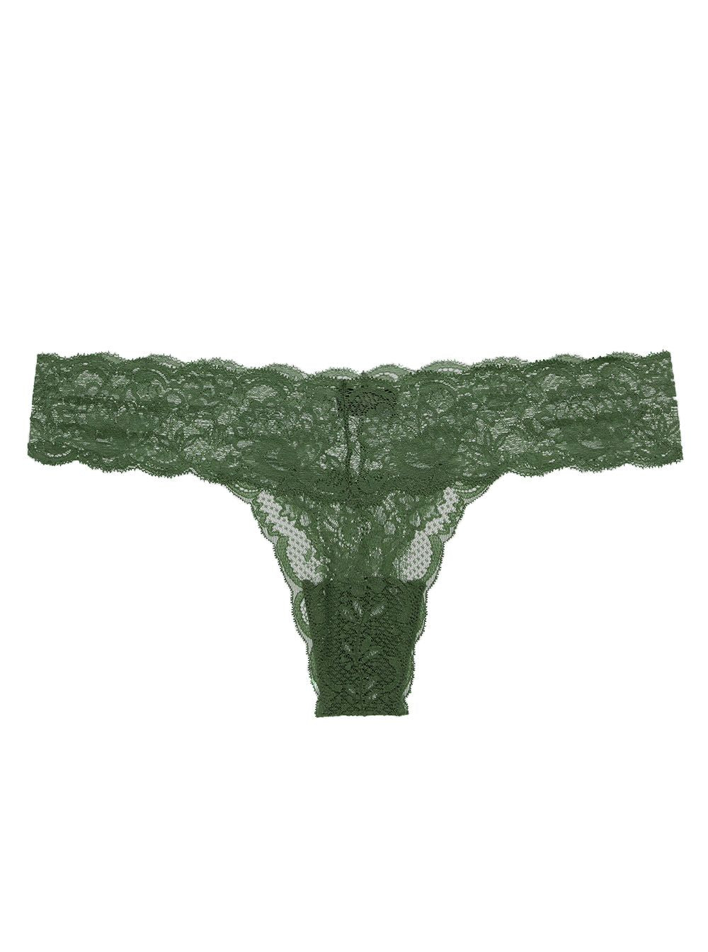 Cosabella Never Say Never Cutie Low Rise Thong in green
