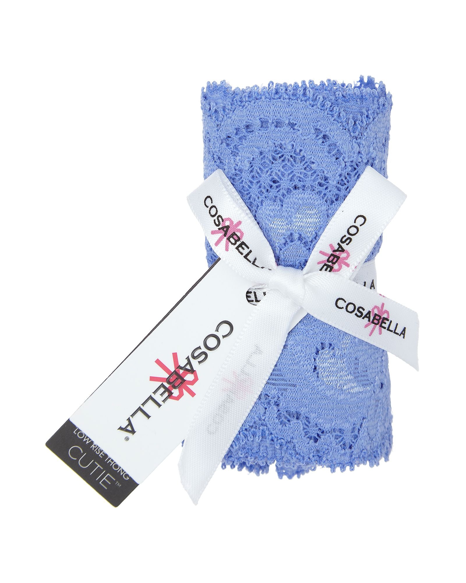 Cosabella Never Say Never Cutie Low Rise Thong in blue