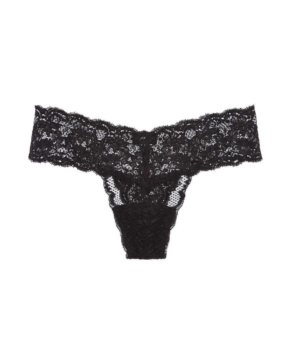 Cosabella Never Say Never Cutie Low Rise Thong (Rolled) in black