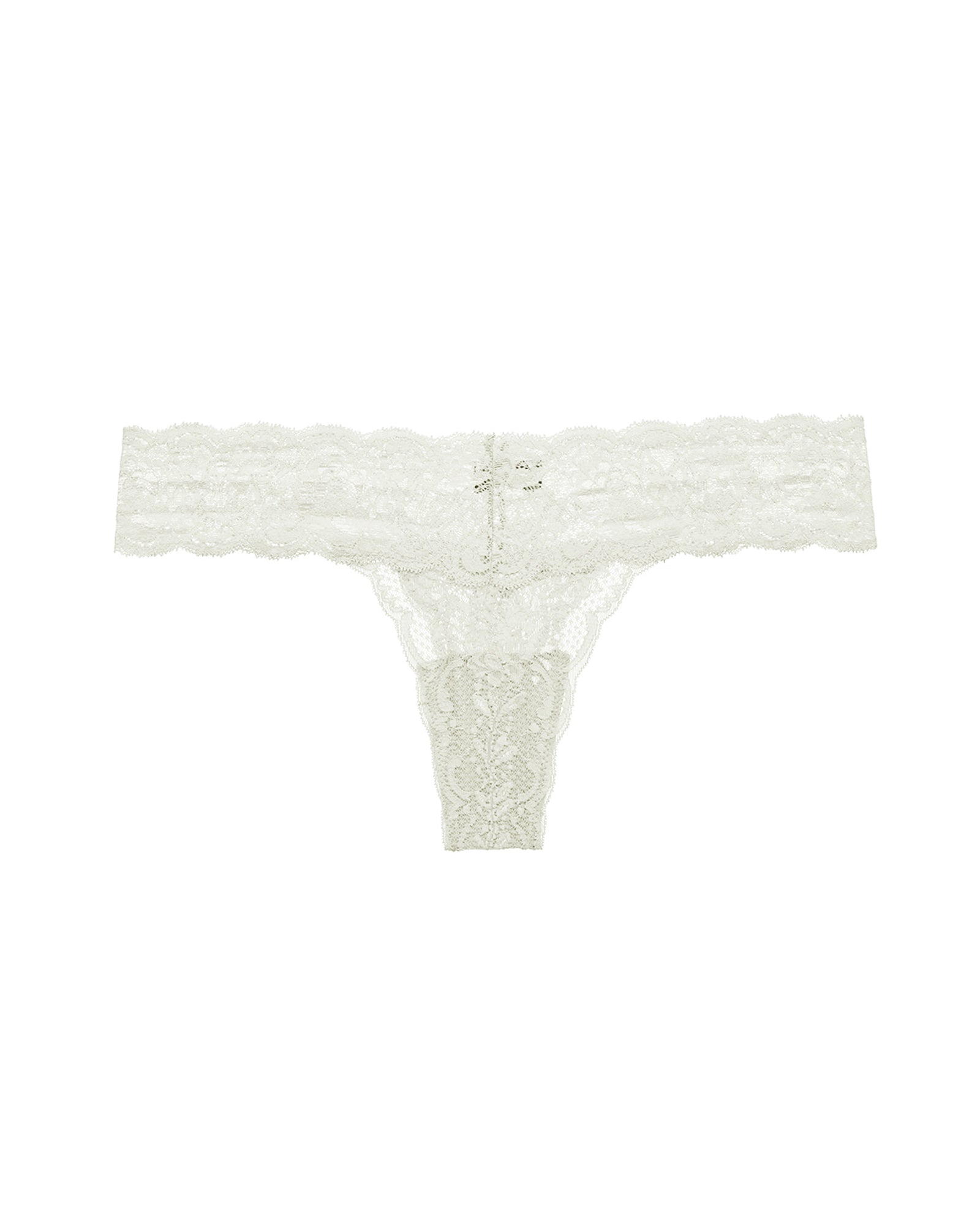 Cosabella Never Say Never Cutie Low Rise Thong (Rolled) in white