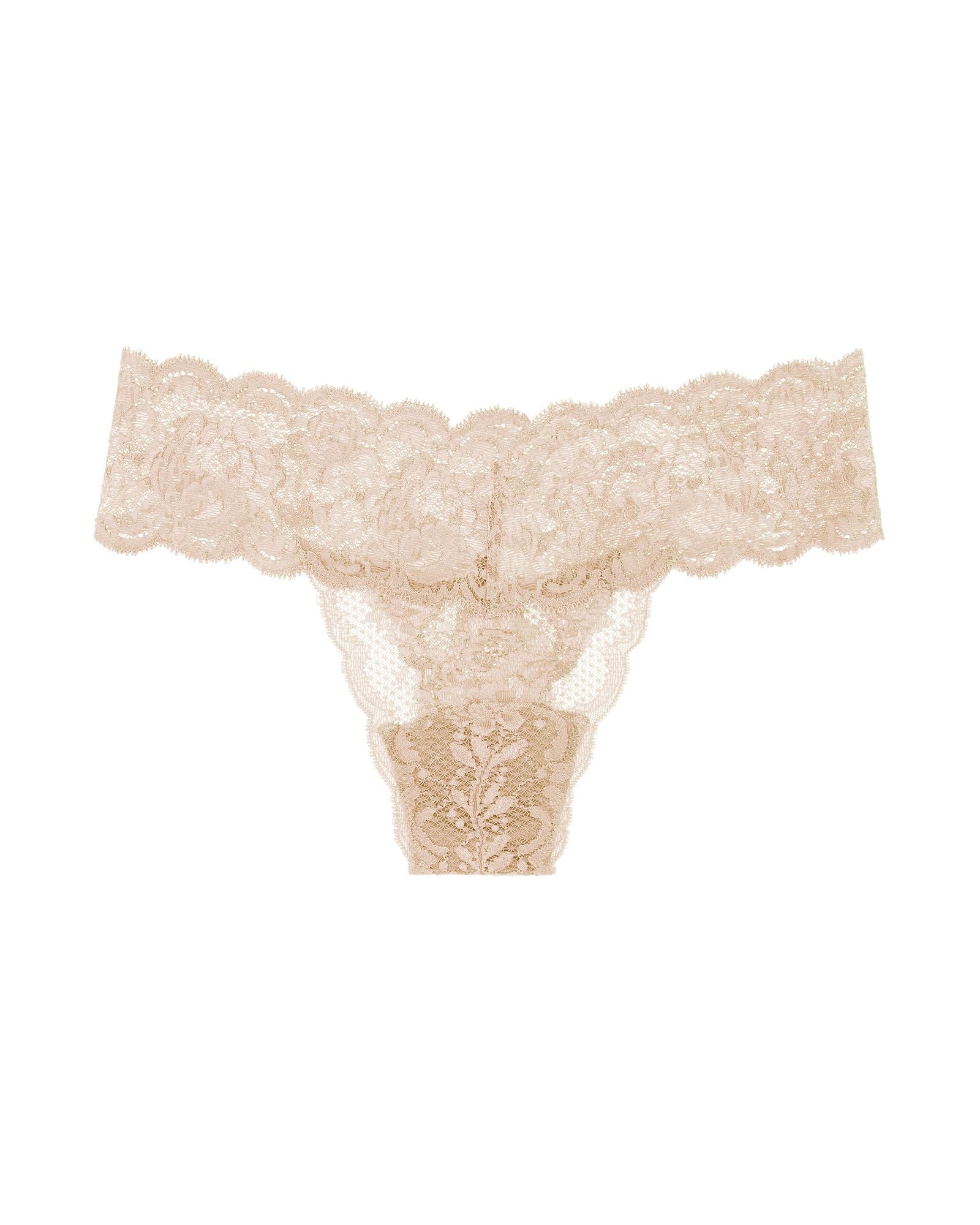 Cosabella Never Say Never Cutie Low Rise Thong in beige