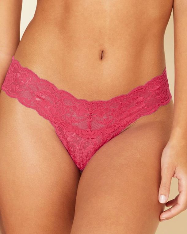 Cosabella Never Say Never Cutie Low Rise Thong in pink