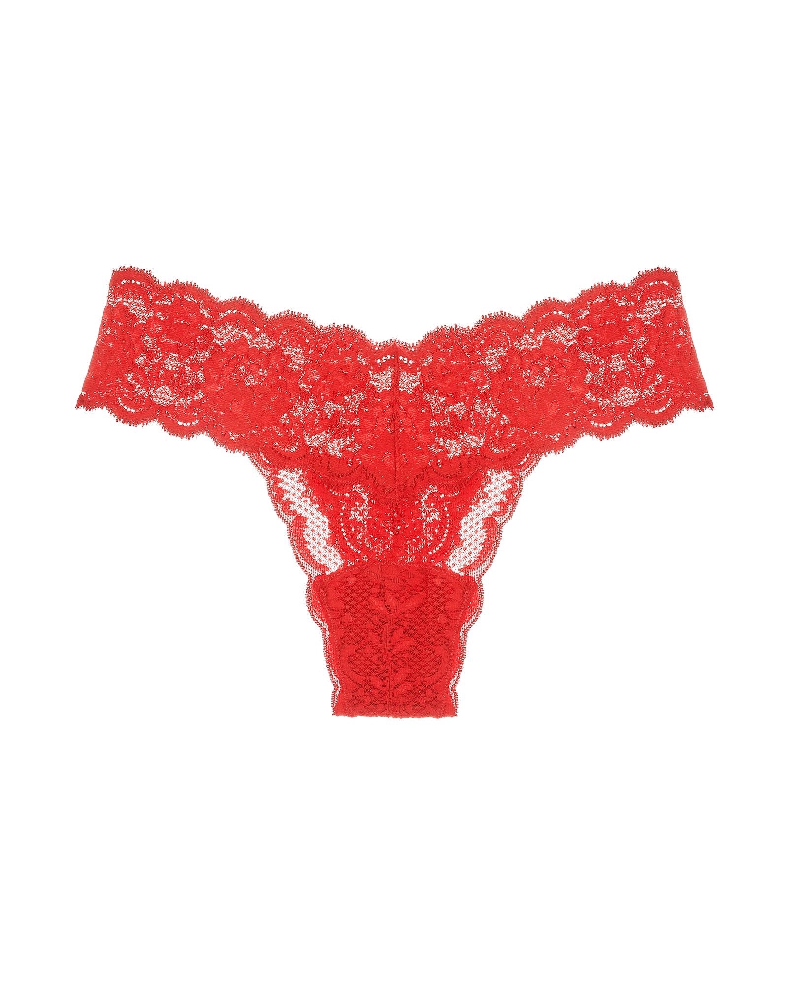 Cosabella Never Say Never Cutie Low Rise Thong in red