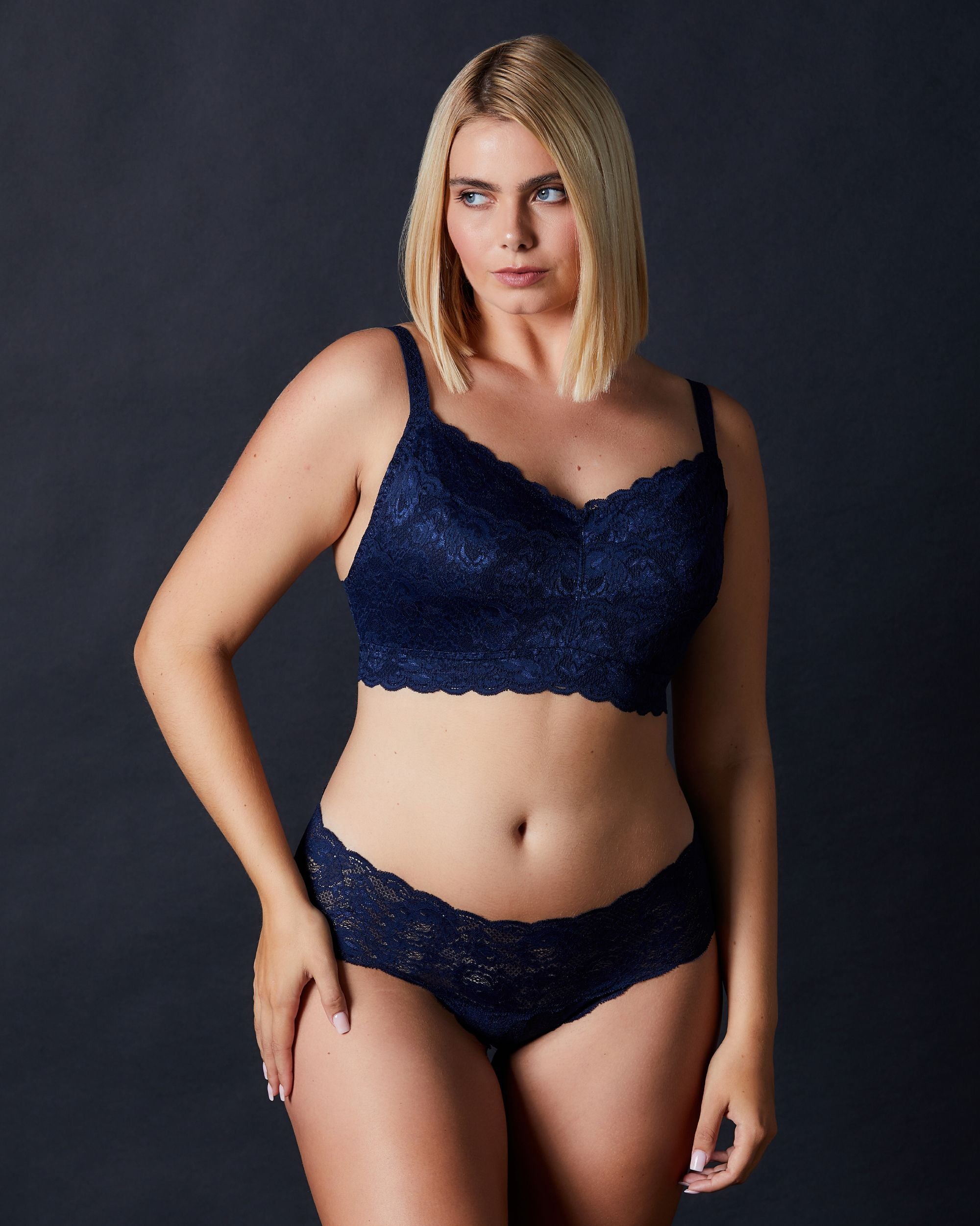 Cosabella Never Say Never Hottie Low Rise Hotpants in blue