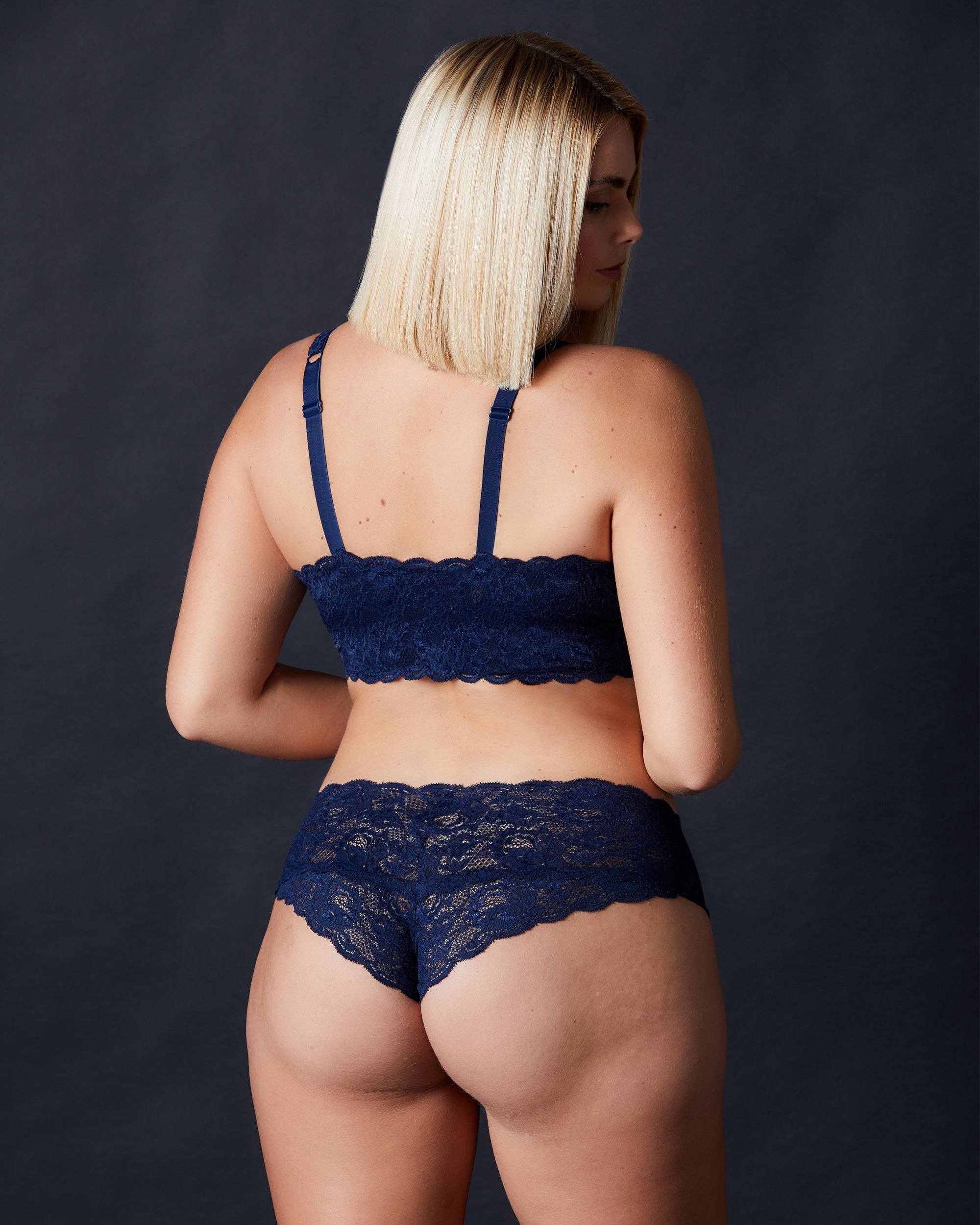 Cosabella Never Say Never Hottie Low Rise Hotpants in blue