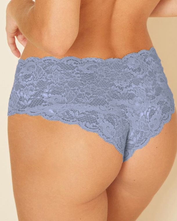 Cosabella Never Say Never Hottie Low Rise Hotpants in blue