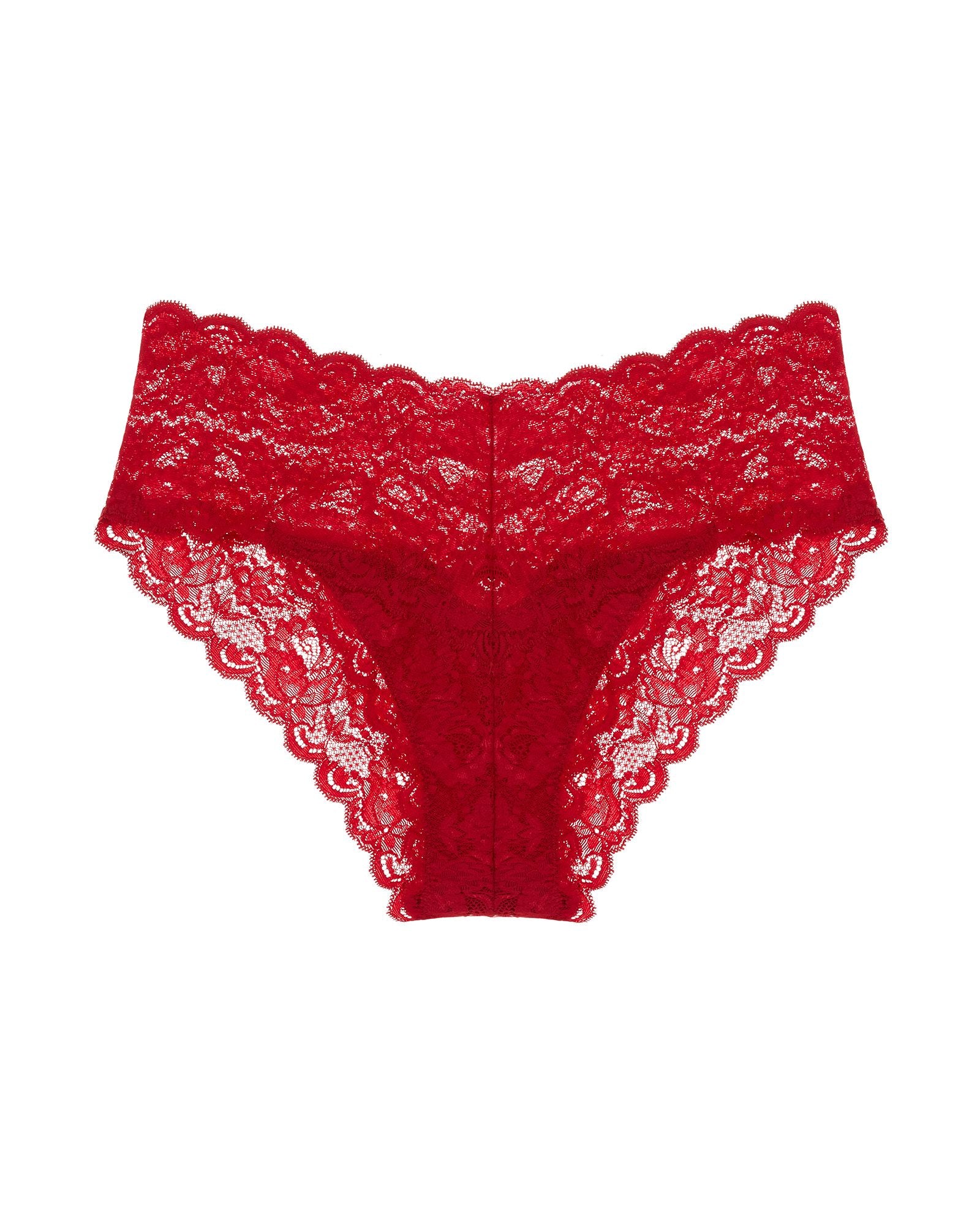 Cosabella Never Say Never Hottie Low Rise Hotpants in red