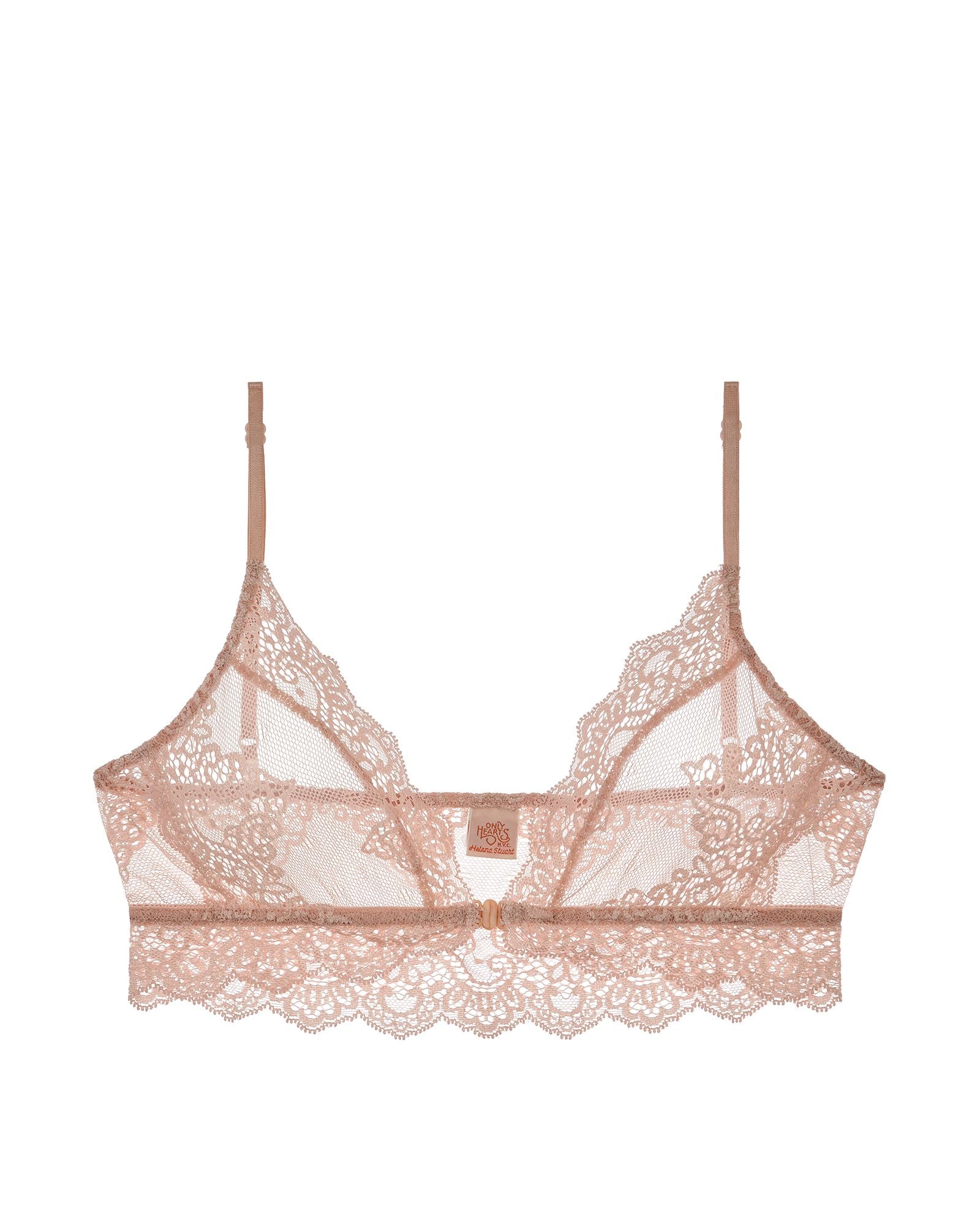 Only Hearts So Fine with Lace Bralette in pink
