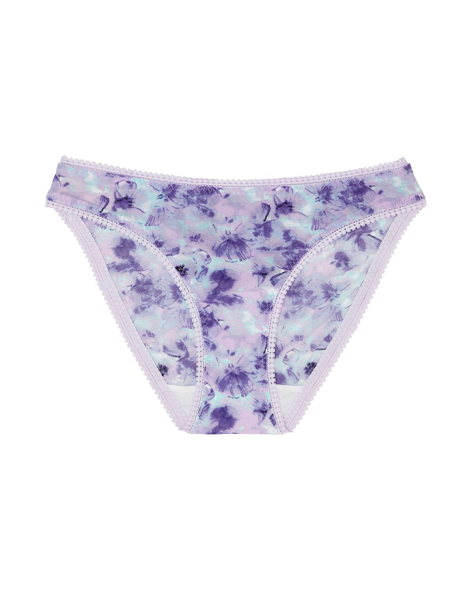 OnGossamer Triple Mesh Hip Bikini in purple