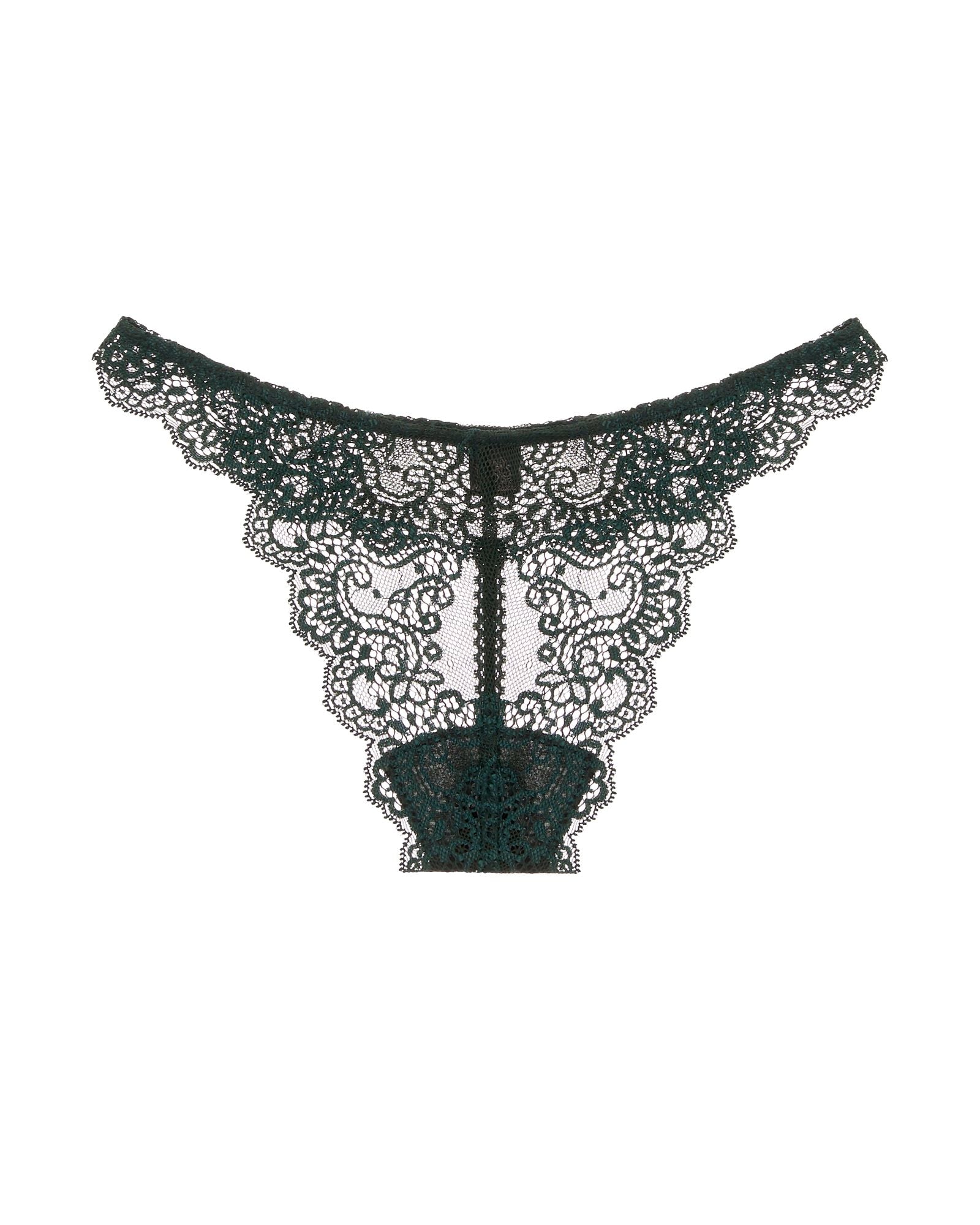 Only Hearts So Fine with Lace Thong in green