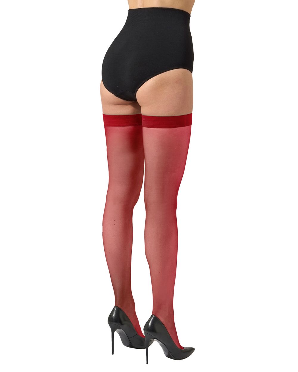 Wolford Individual 10 Stay-Up in red