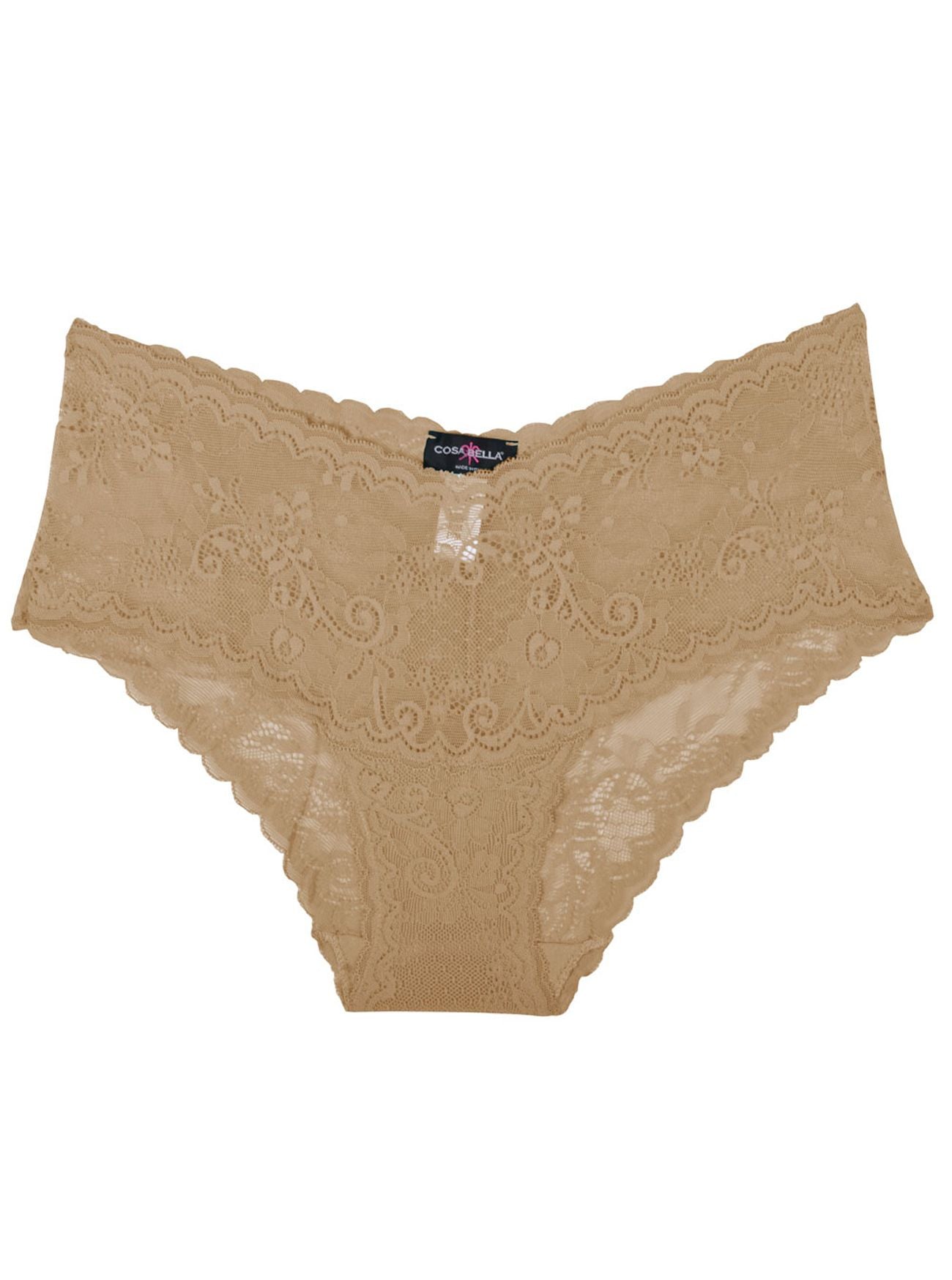 Cosabella Trenta Low-Rise Hot Pant in beige