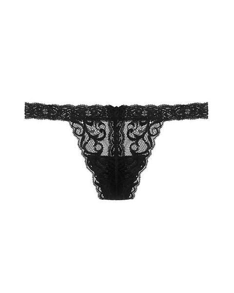 Natori Feathers Thong in black