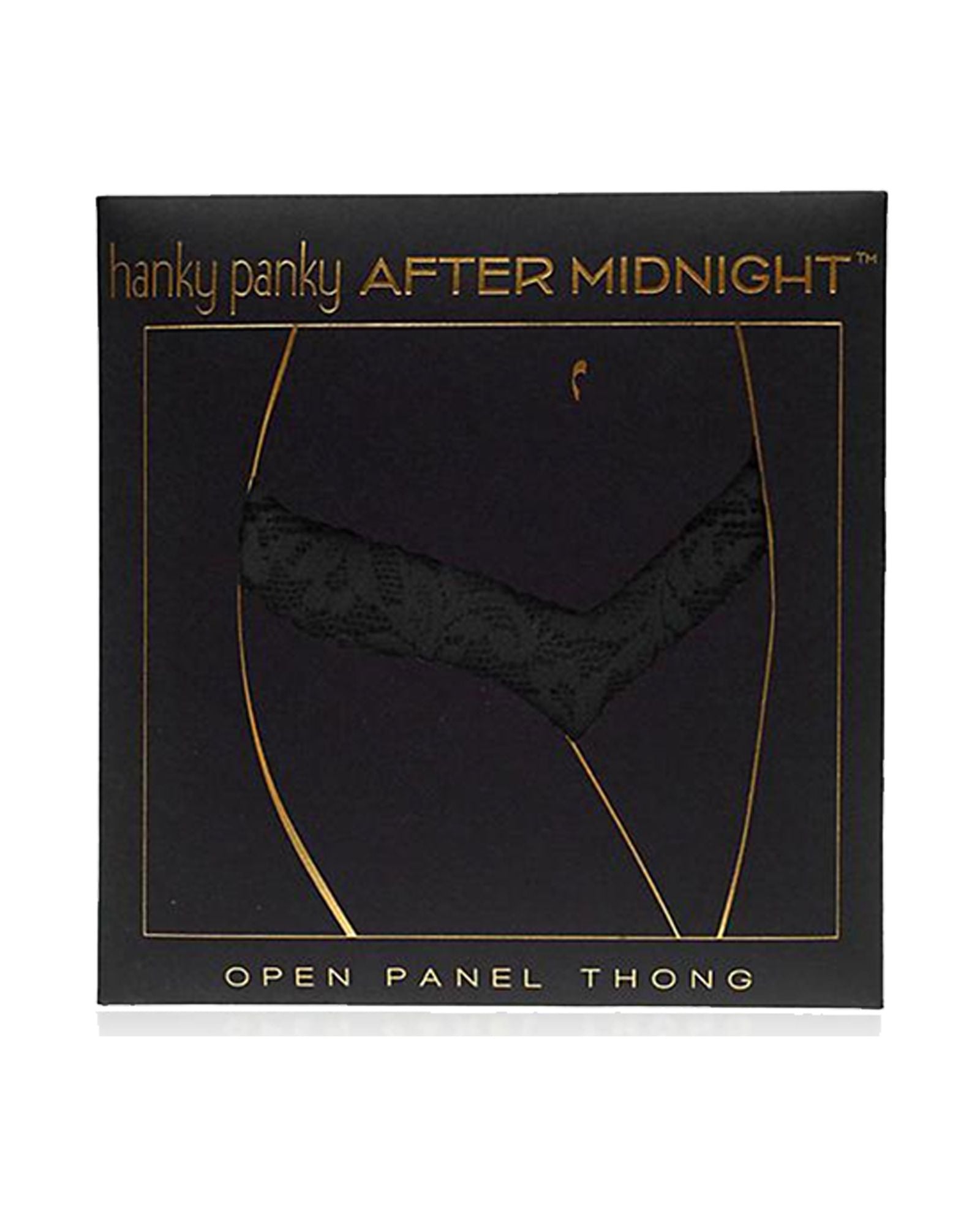 Hanky Panky Signature Lace Open Panel LR Thong in black