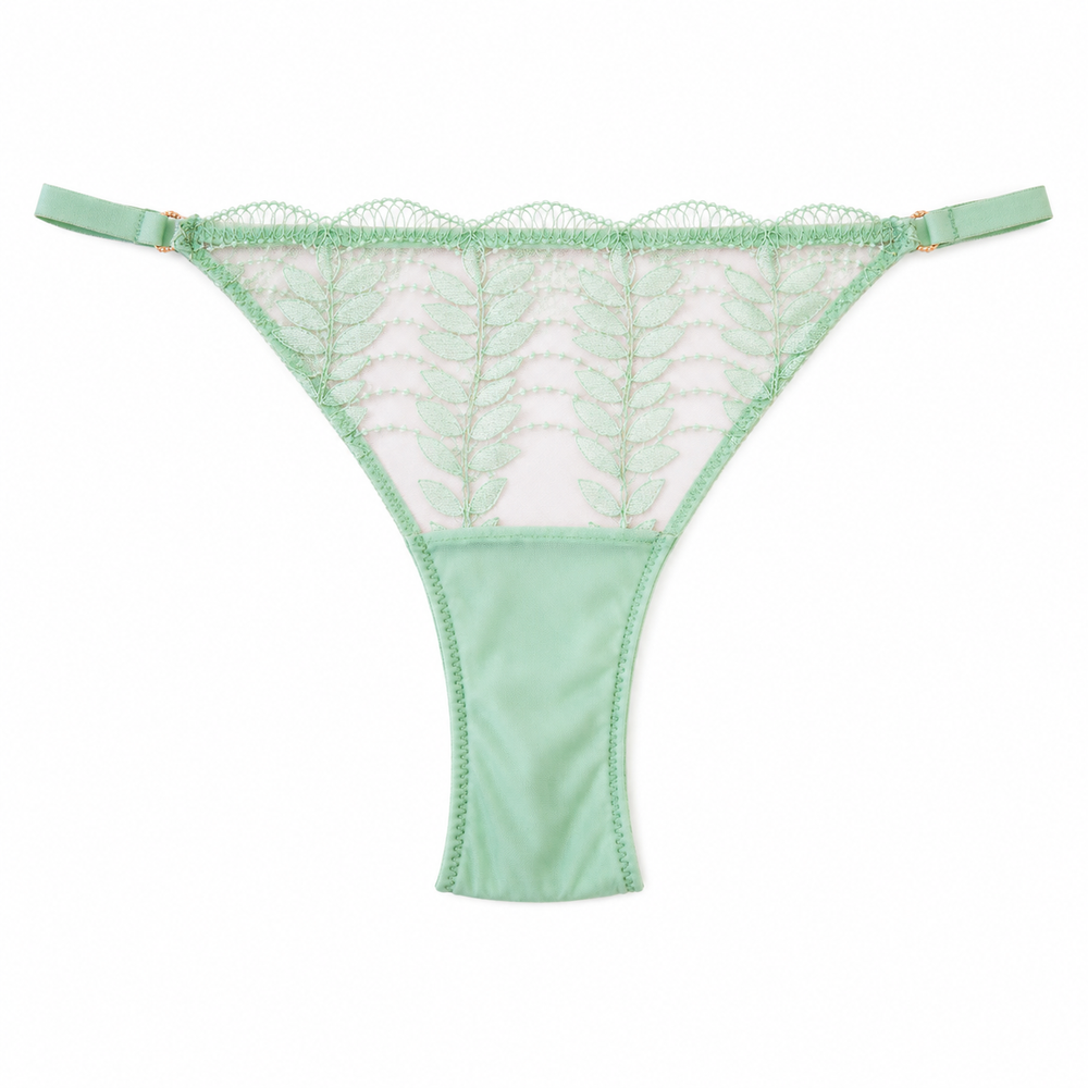 AML-J20 - Amélie Bikini in green | huit-lingerie