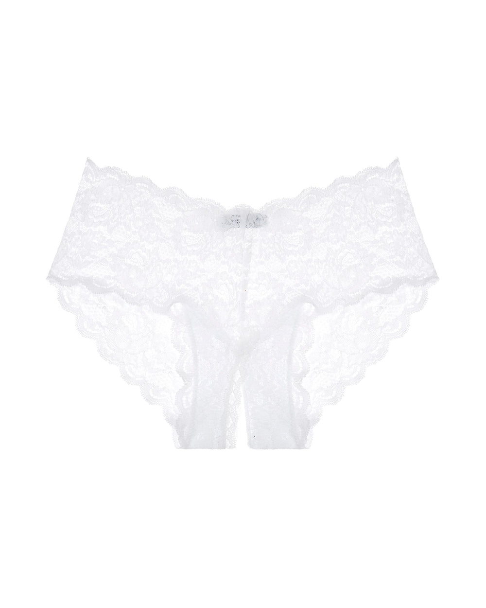 Cosabella Never Say Never Naughty Low-Rise Hotpant in white