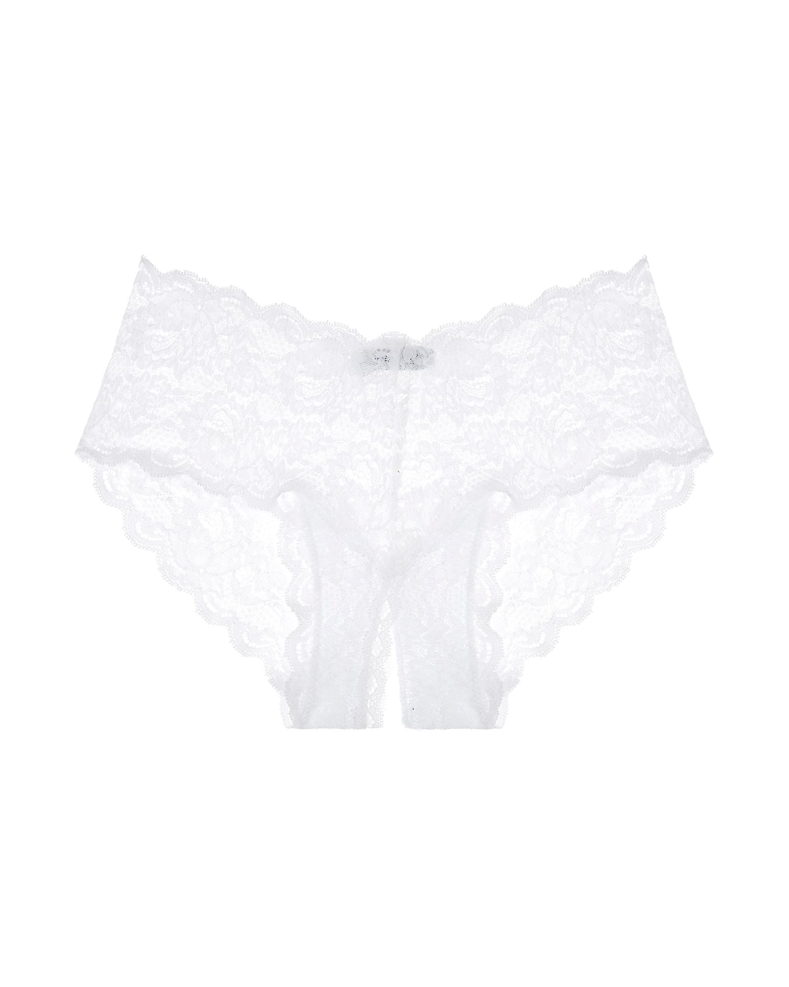 Cosabella Never Say Never Naughty Low-Rise Hotpant in white