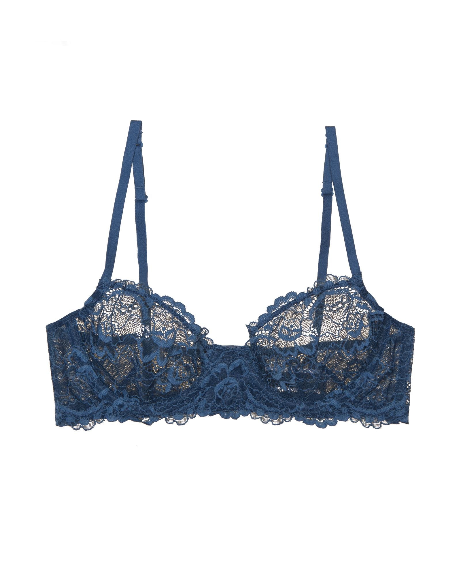 Samantha Chang All Lace Underwire Bra in blue