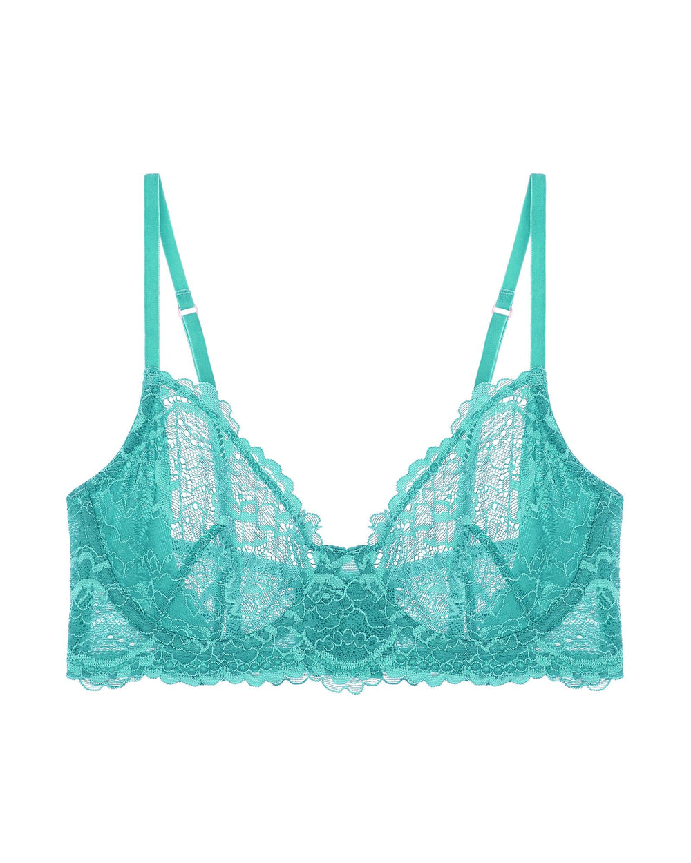 Samantha Chang All Lace Underwire Bra in blue