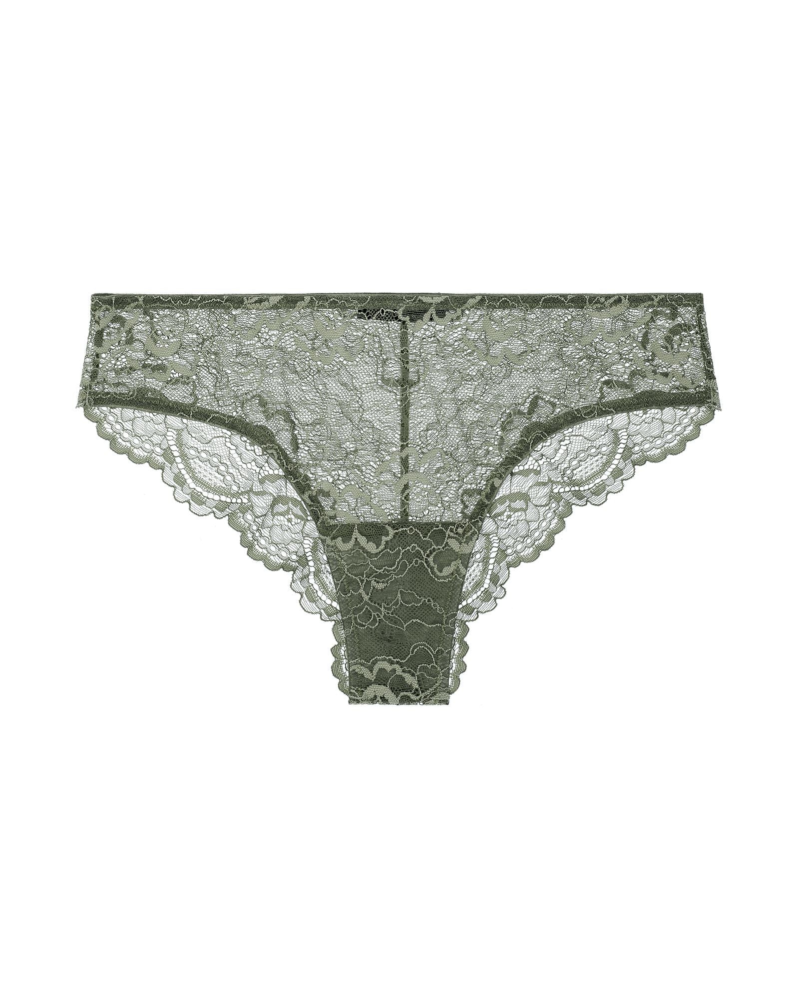 Samantha Chang All Lace Brief in green