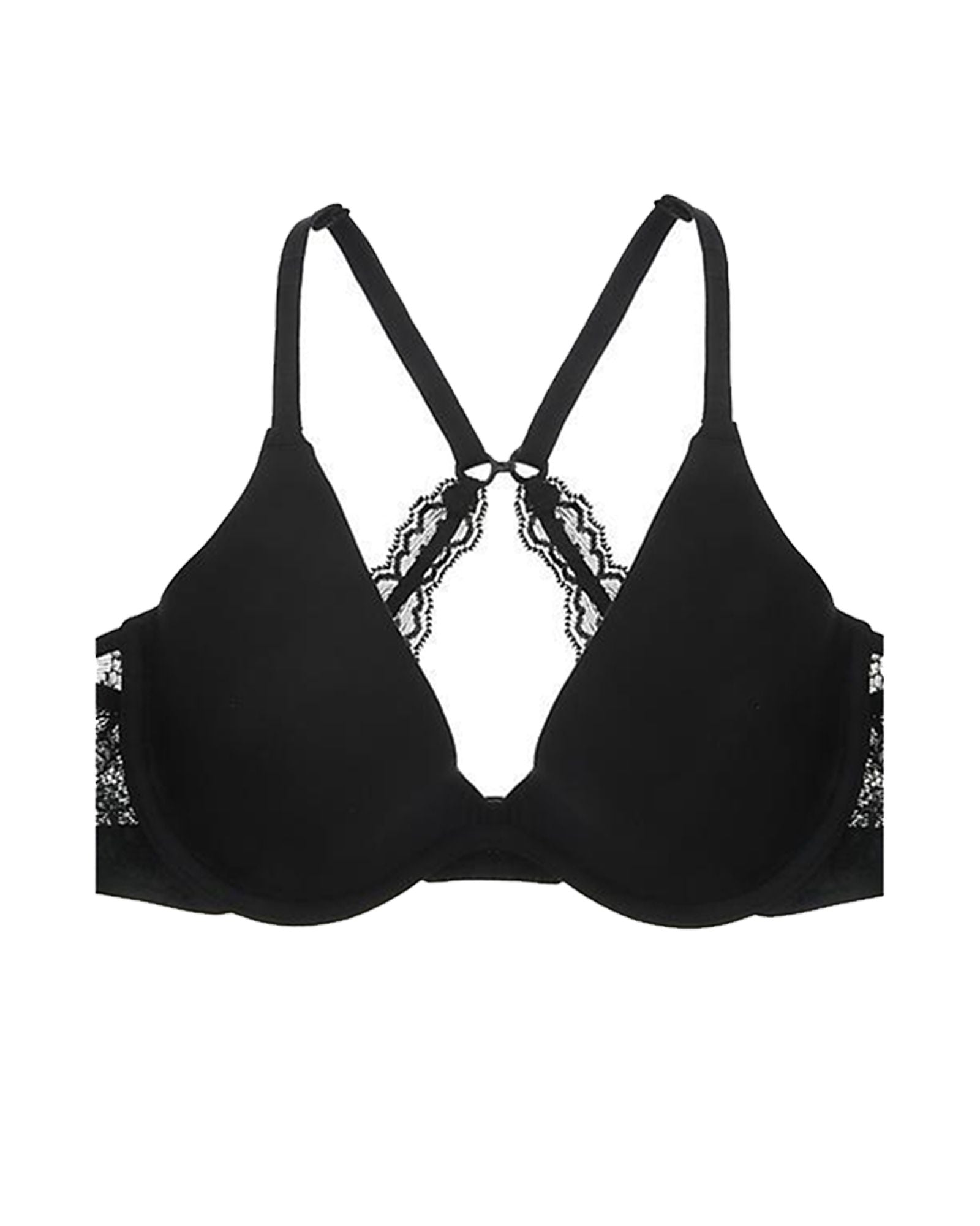 OnGossamer Beautifully Basic Plunge Bra in black