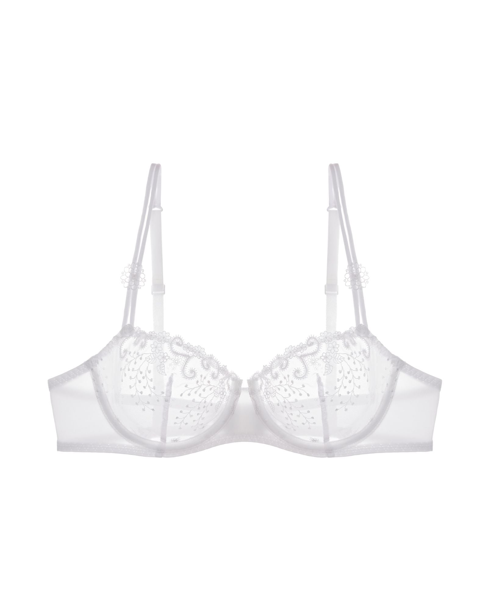Simone Perele Delice Demi Cup Bra in white