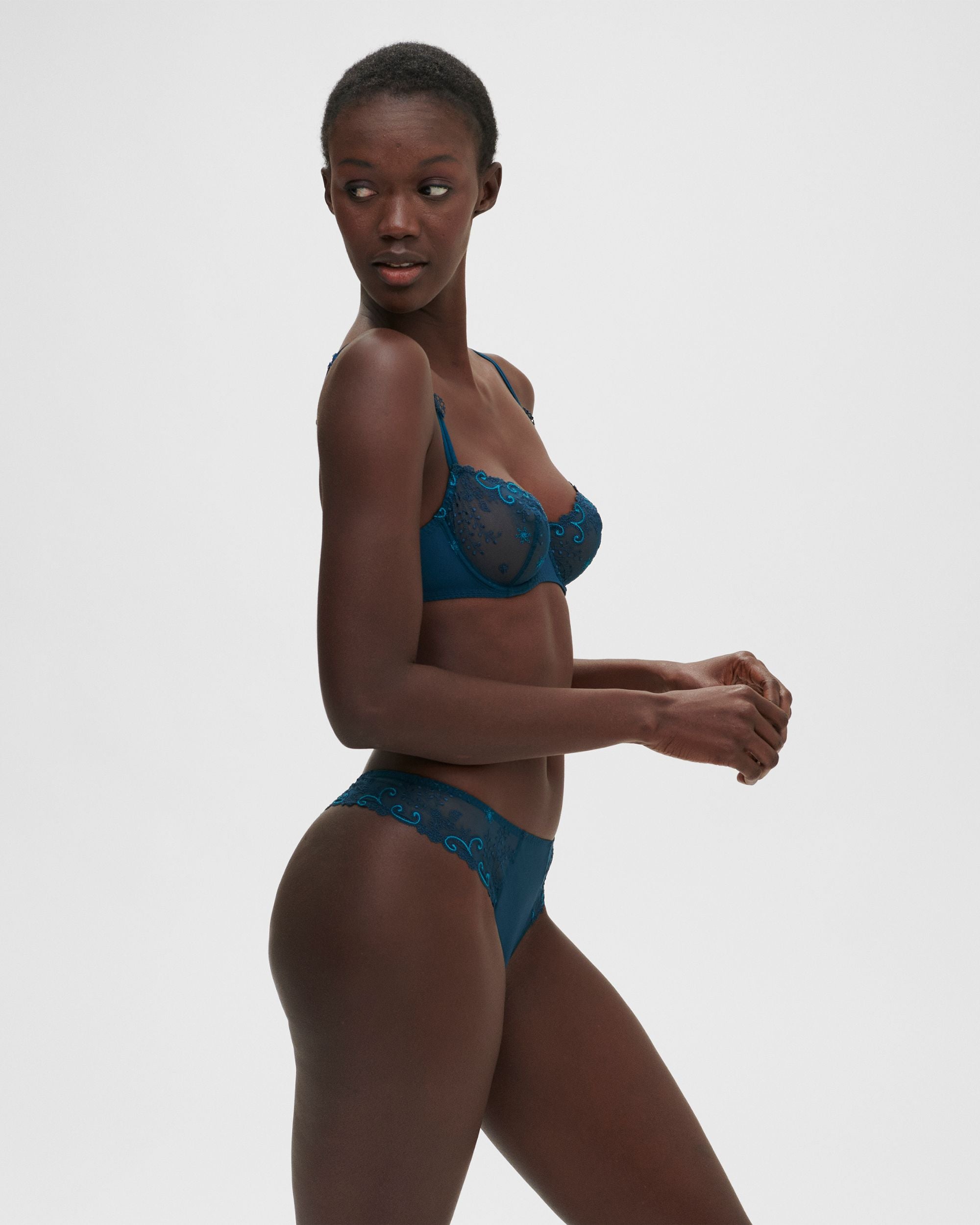 Simone Perele Delice Demi Cup Bra in green