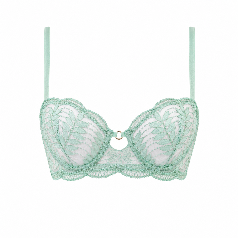 AML-C5 - Amélie Underwire in green | huit-lingerie